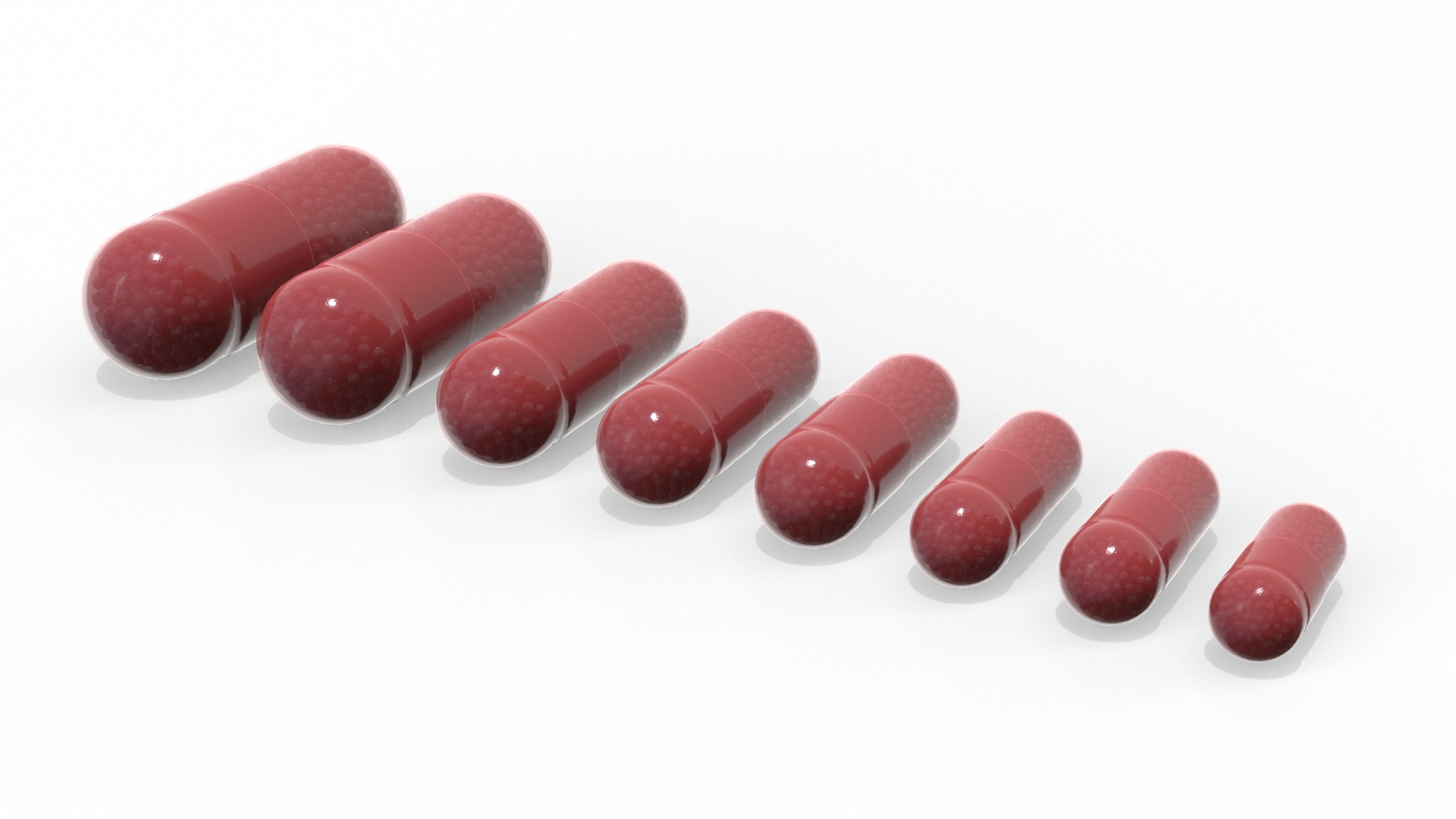 All capsule types or pills drugs with bottle pack 3D Model Collection_18