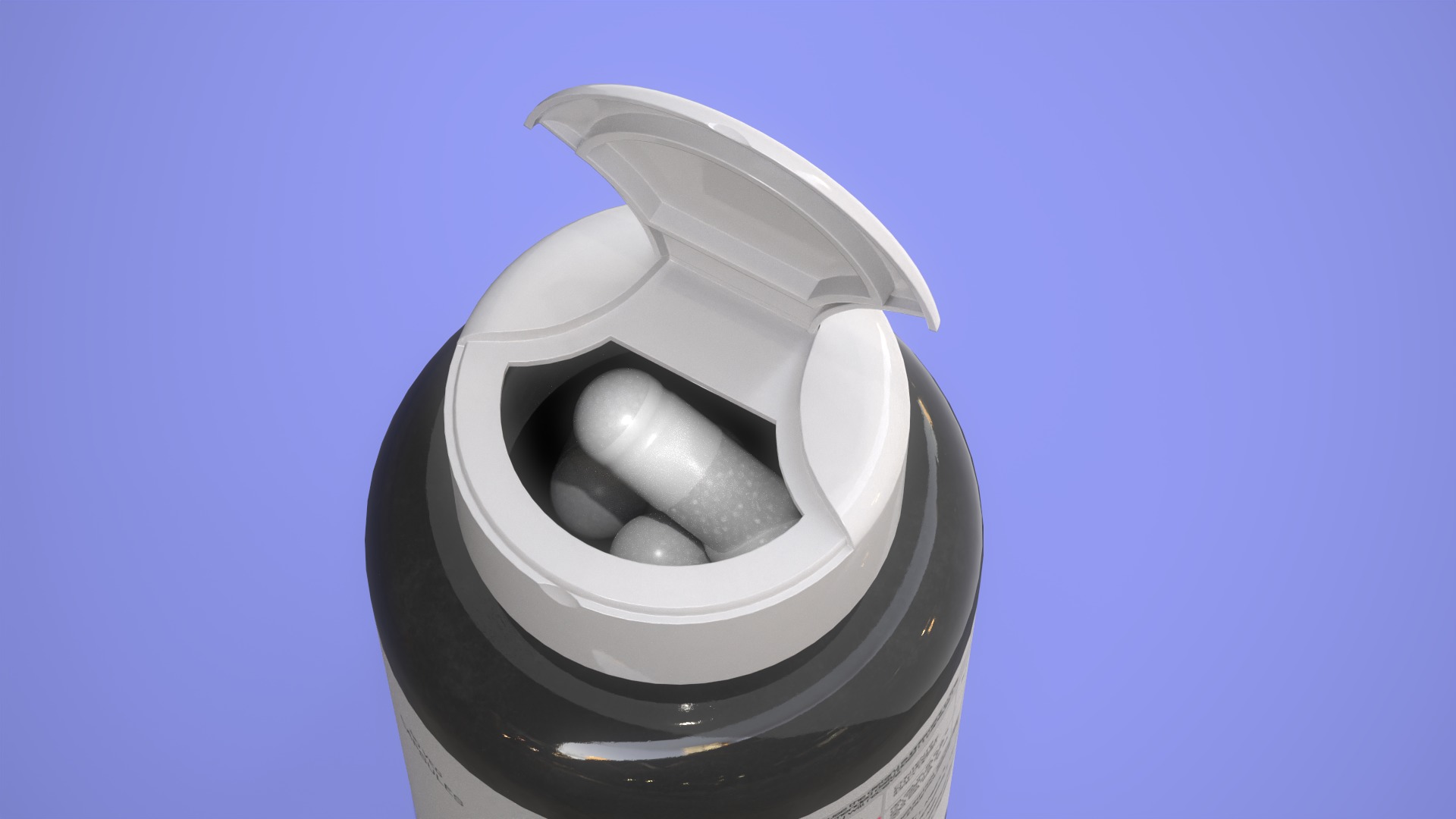 All capsule types or pills drugs with bottle pack 3D Model Collection_17