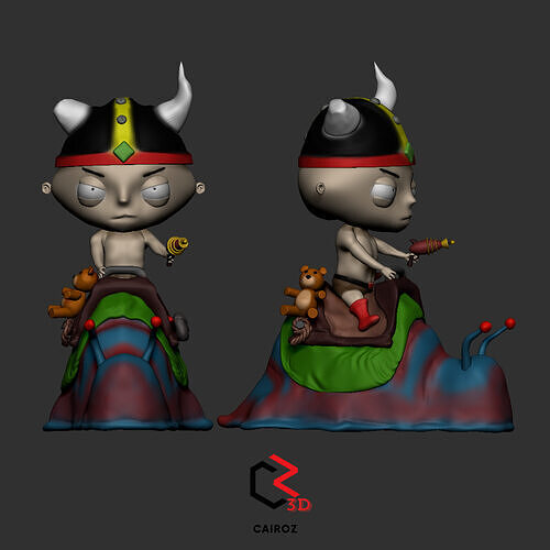 Stewie Griffin Viking Free 3D print model