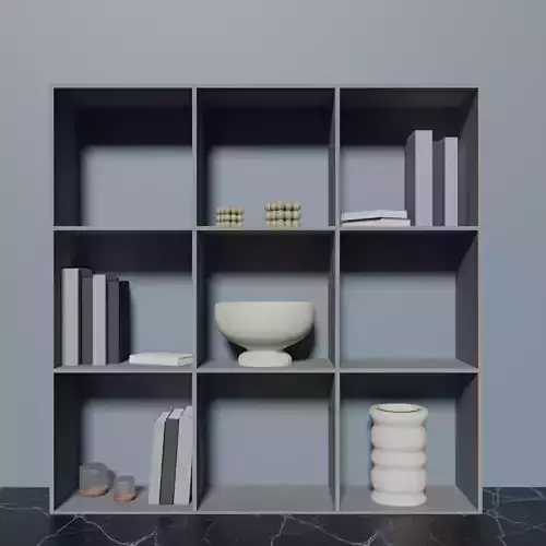 VAYS grey shelf for books and toys