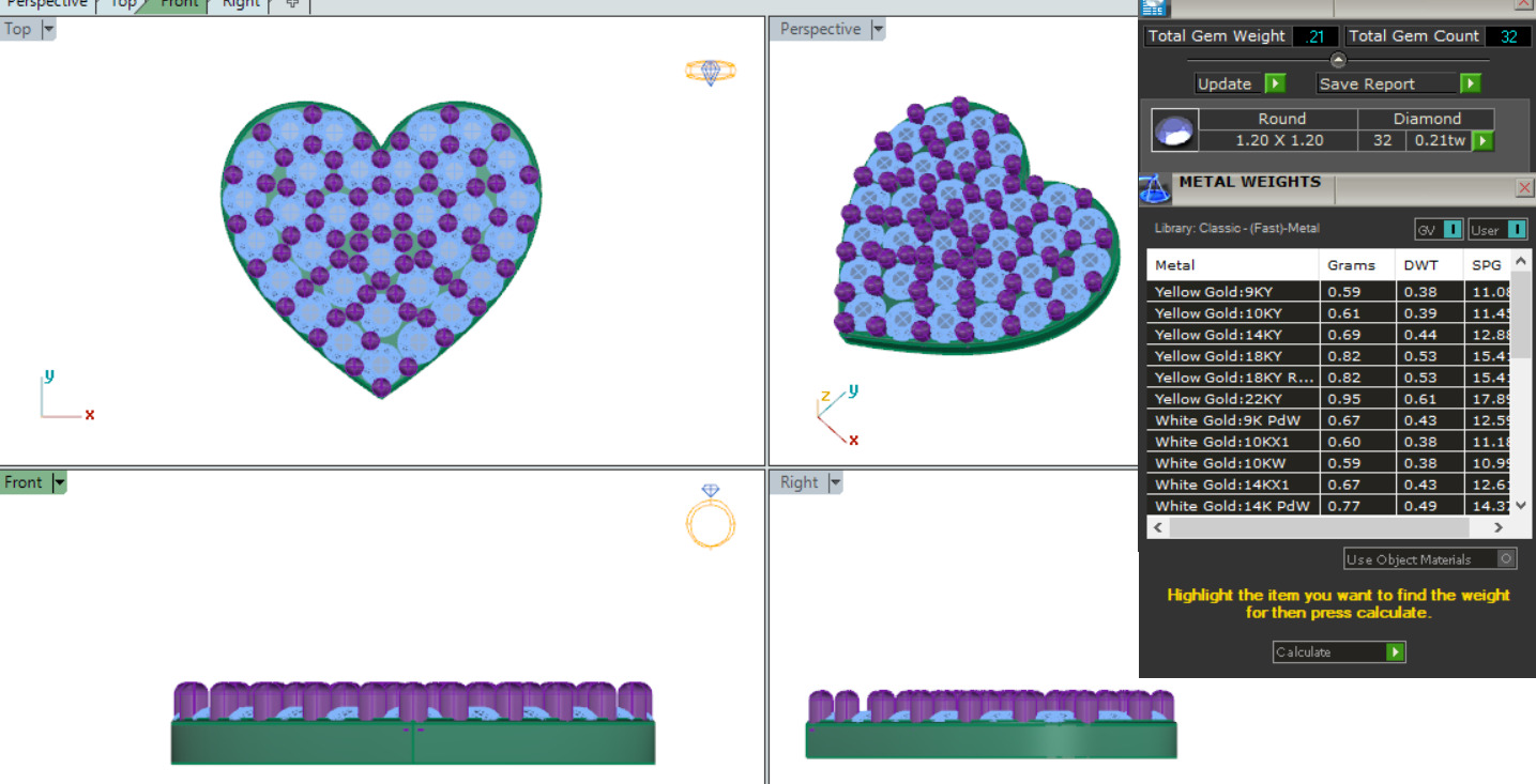 Heart Love Valentine Diamond Bracelet animation renders 3dm stl 3D print model_4