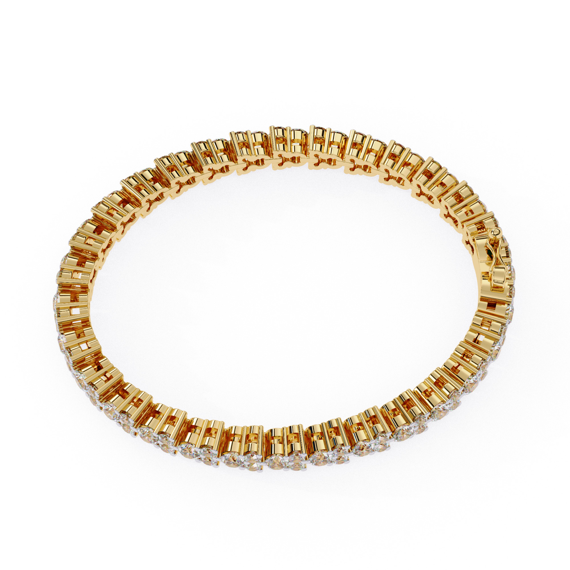 Diamond Tennis Bracelet animation renders 3dm stl details 3D print model_10
