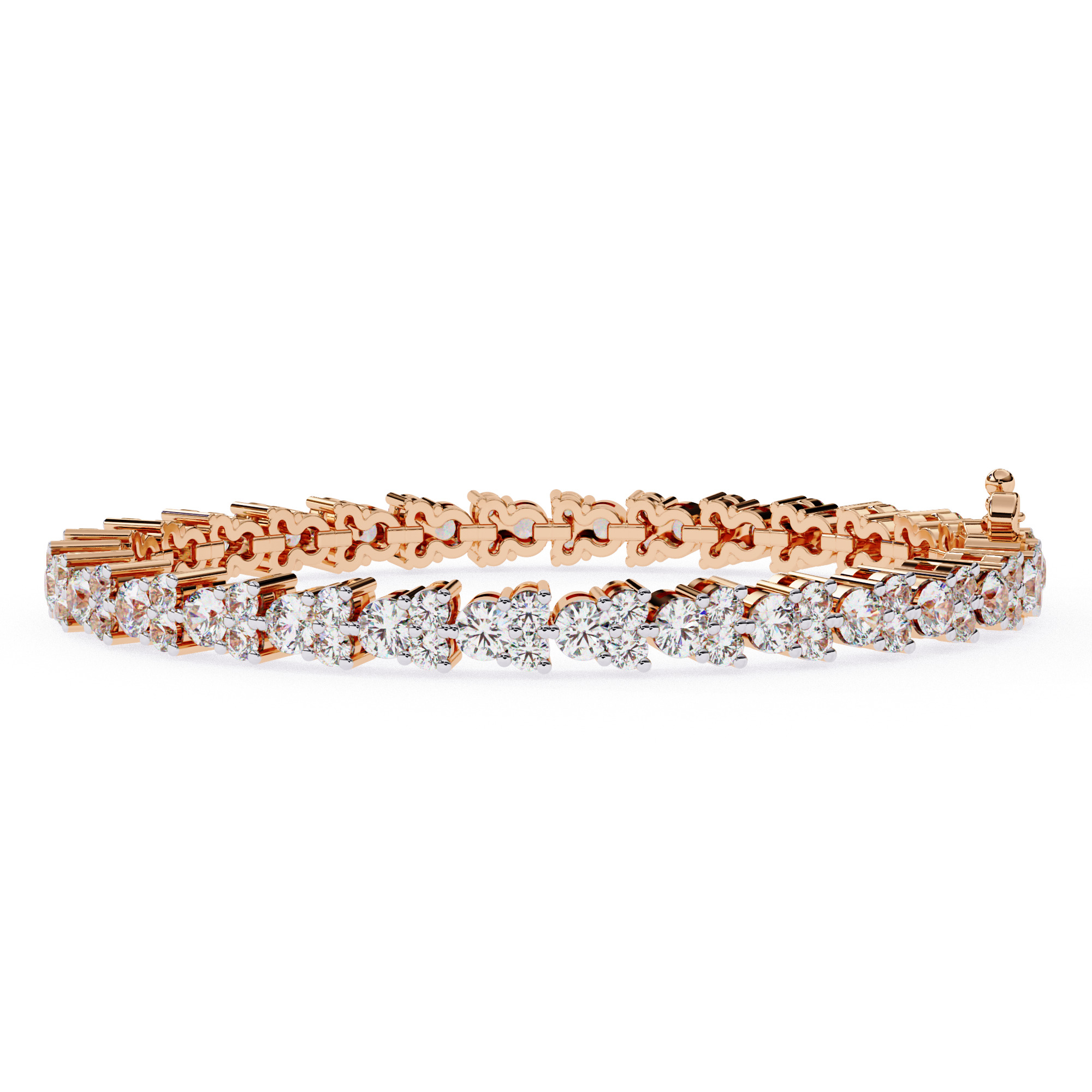 Diamond Tennis Bracelet animation renders 3dm stl details 3D print model_4