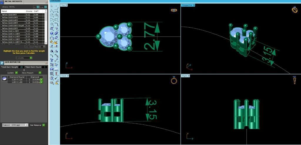 Diamond Tennis Bracelet animation renders 3dm stl details 3D print model_3