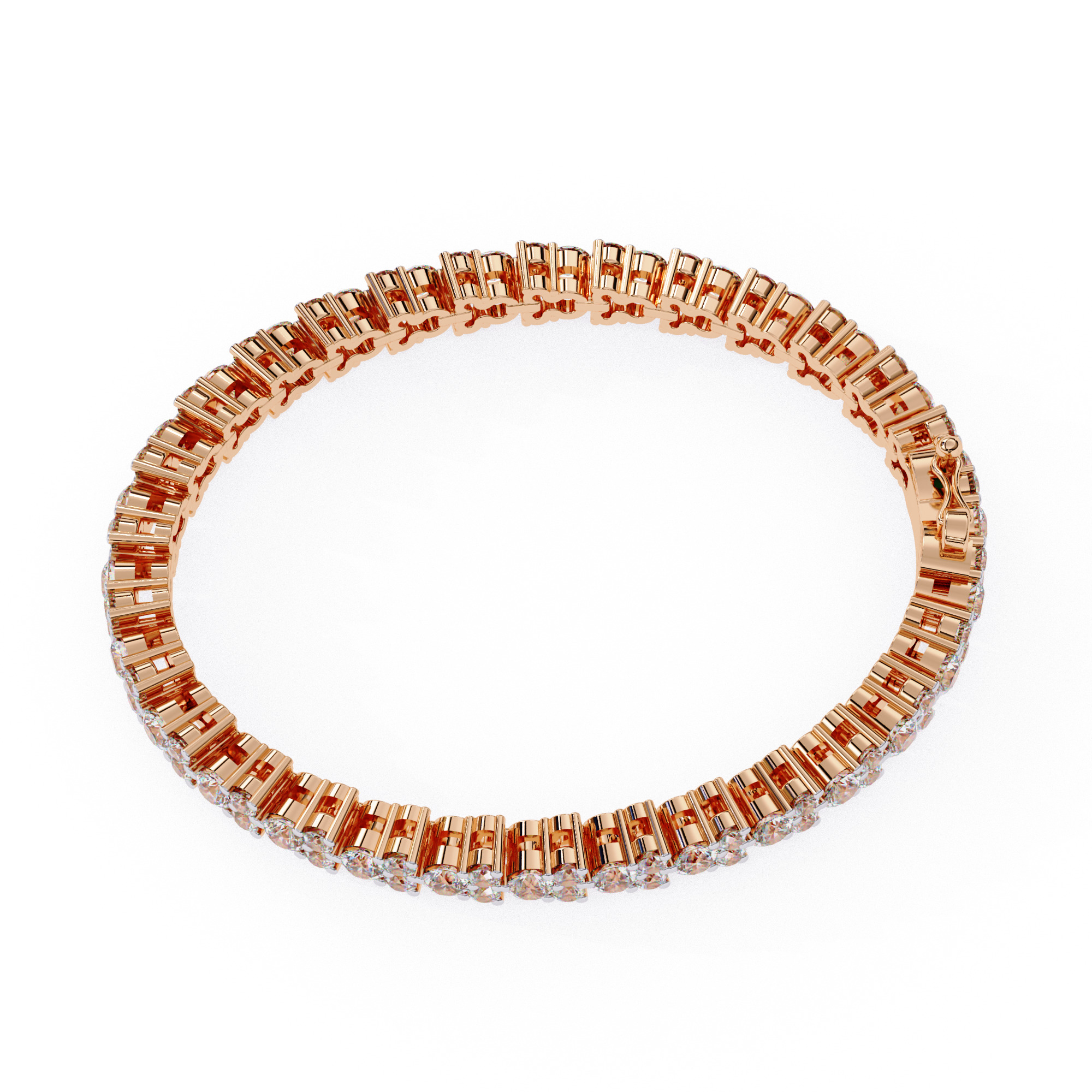 Diamond Tennis Bracelet animation renders 3dm stl details 3D print model_9