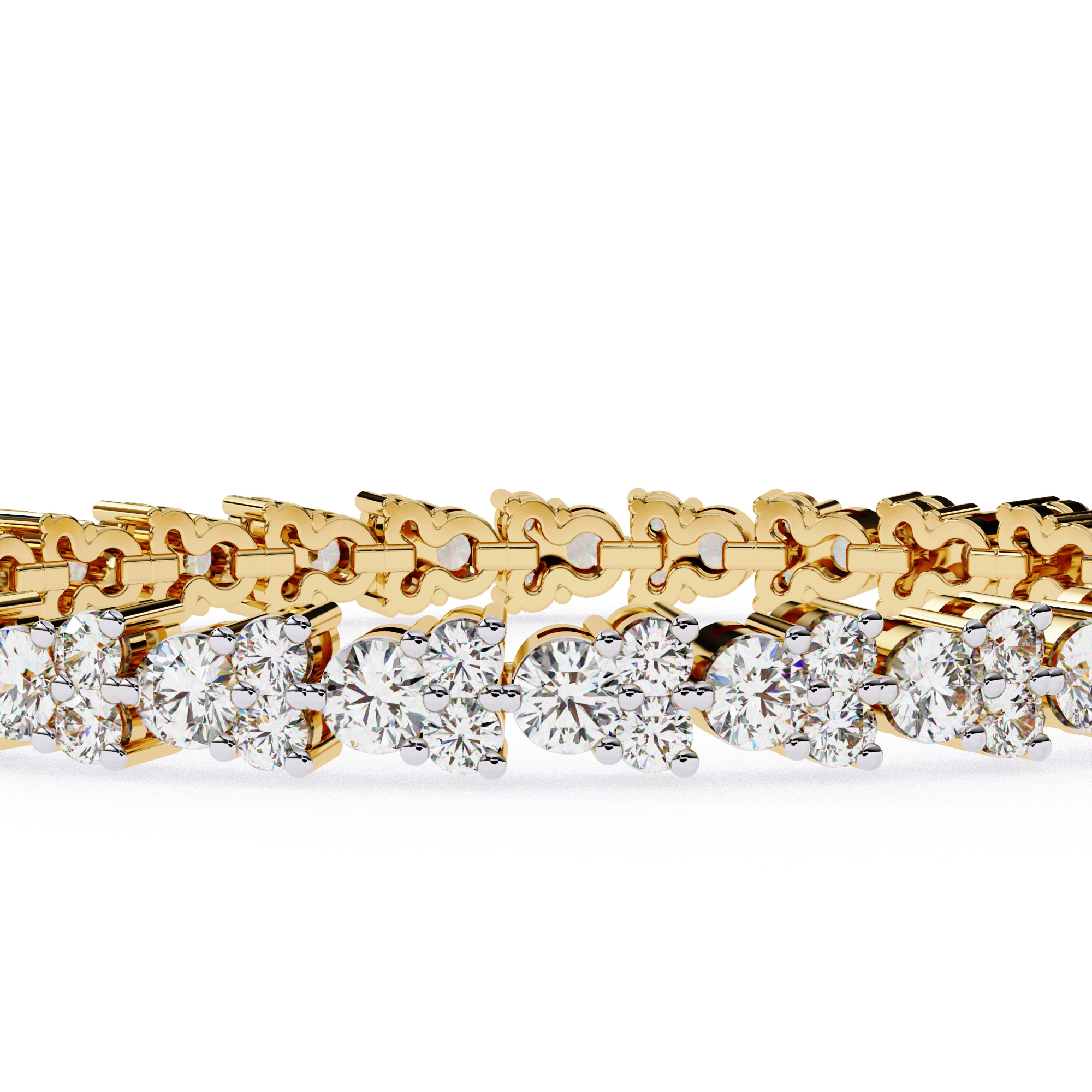 Diamond Tennis Bracelet animation renders 3dm stl details 3D print model_14