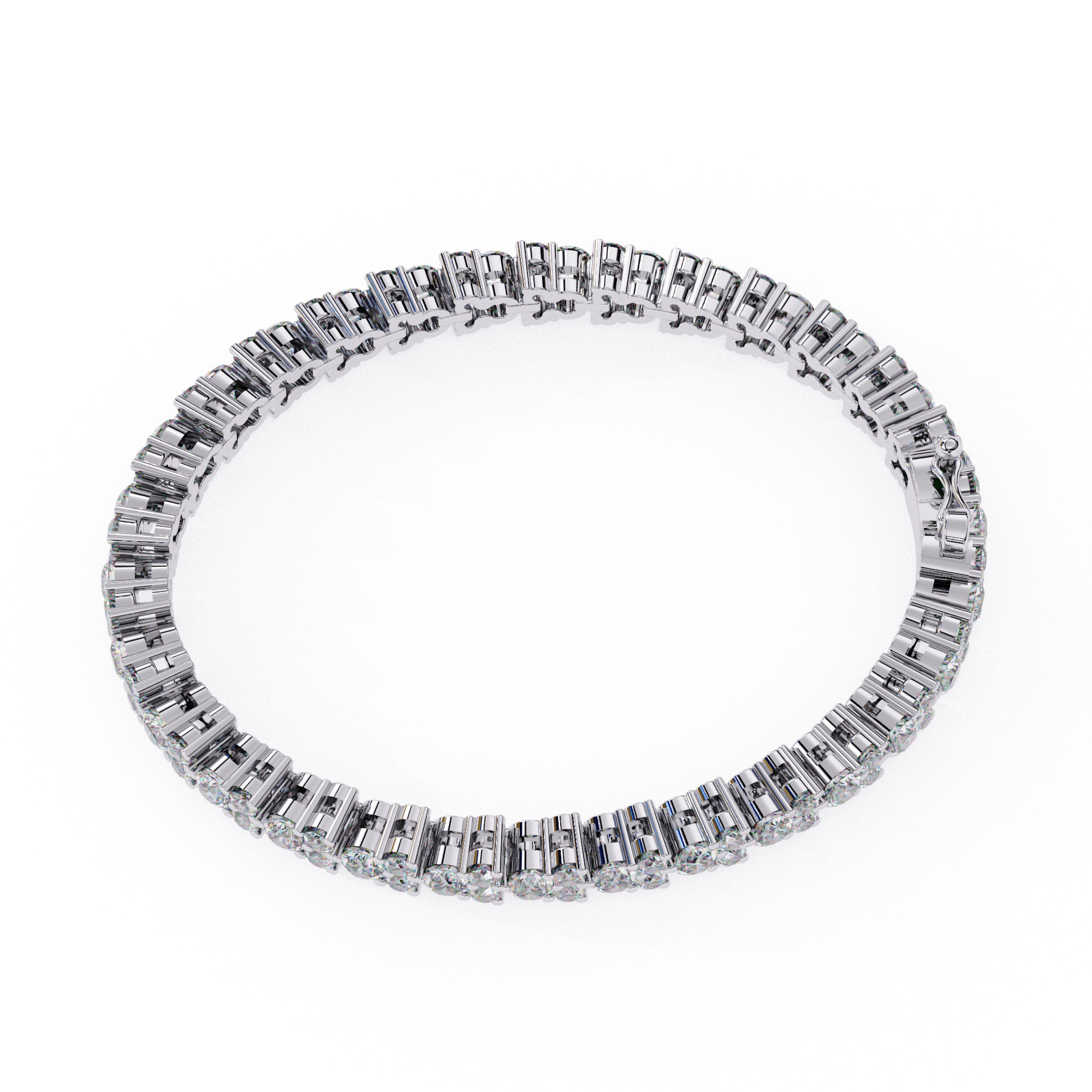 Diamond Tennis Bracelet animation renders 3dm stl details 3D print model_8