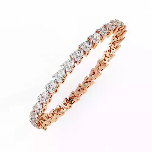 Diamond Tennis Bracelet animation renders 3dm stl details 3D print model