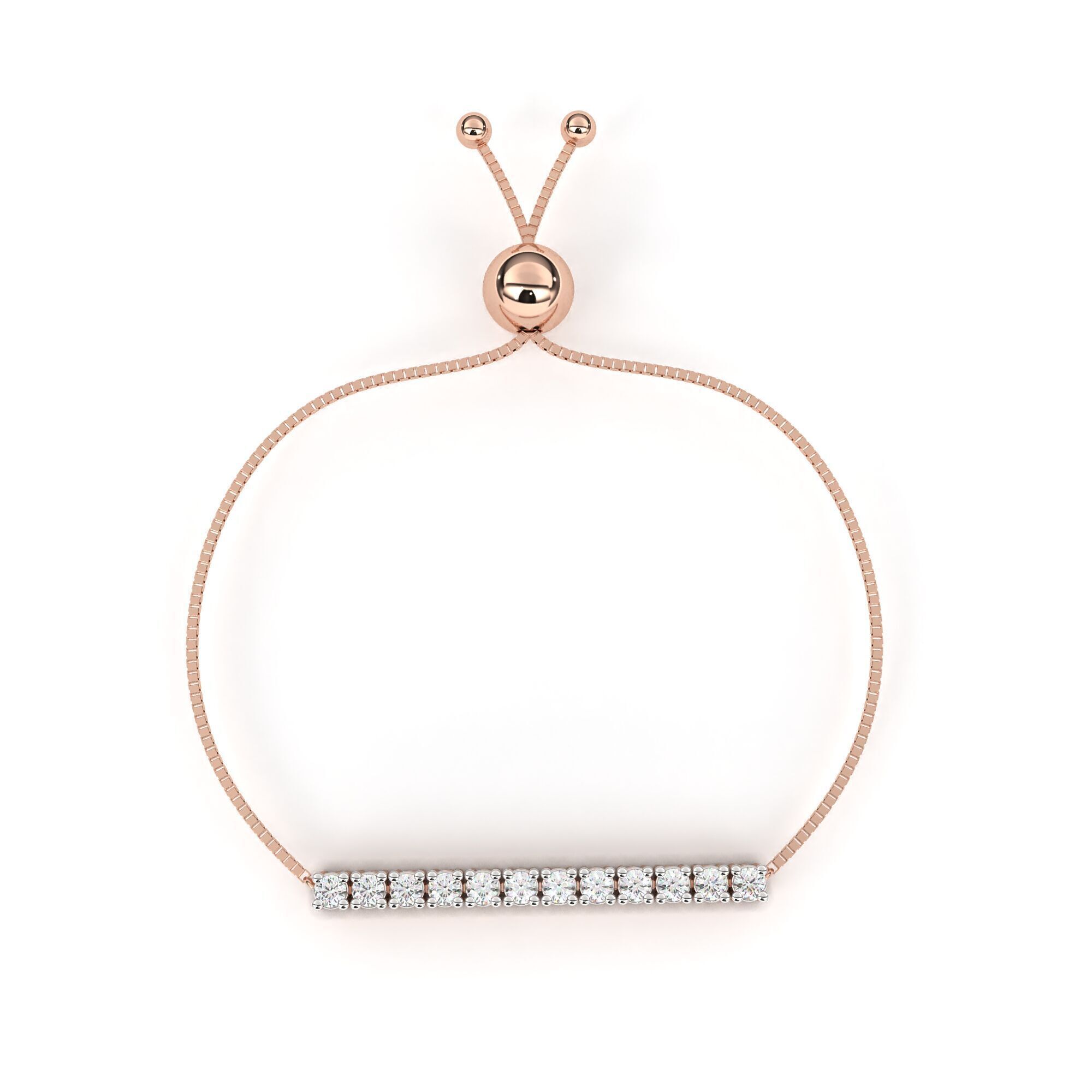 Diamond Line Bracelet animation renders 3dm stl details 3D print model_4