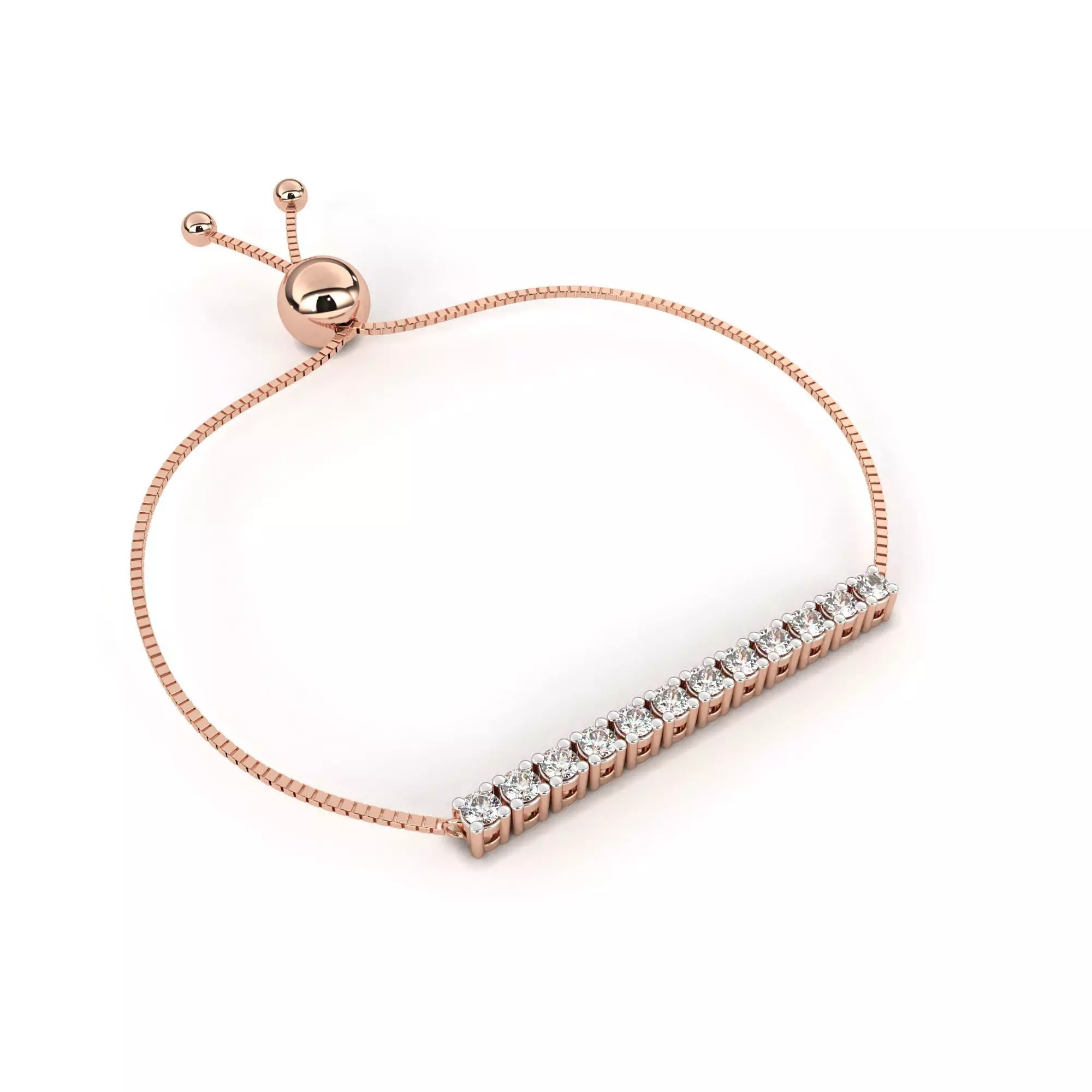 Diamond Line Bracelet animation renders 3dm stl details 3D print model_0