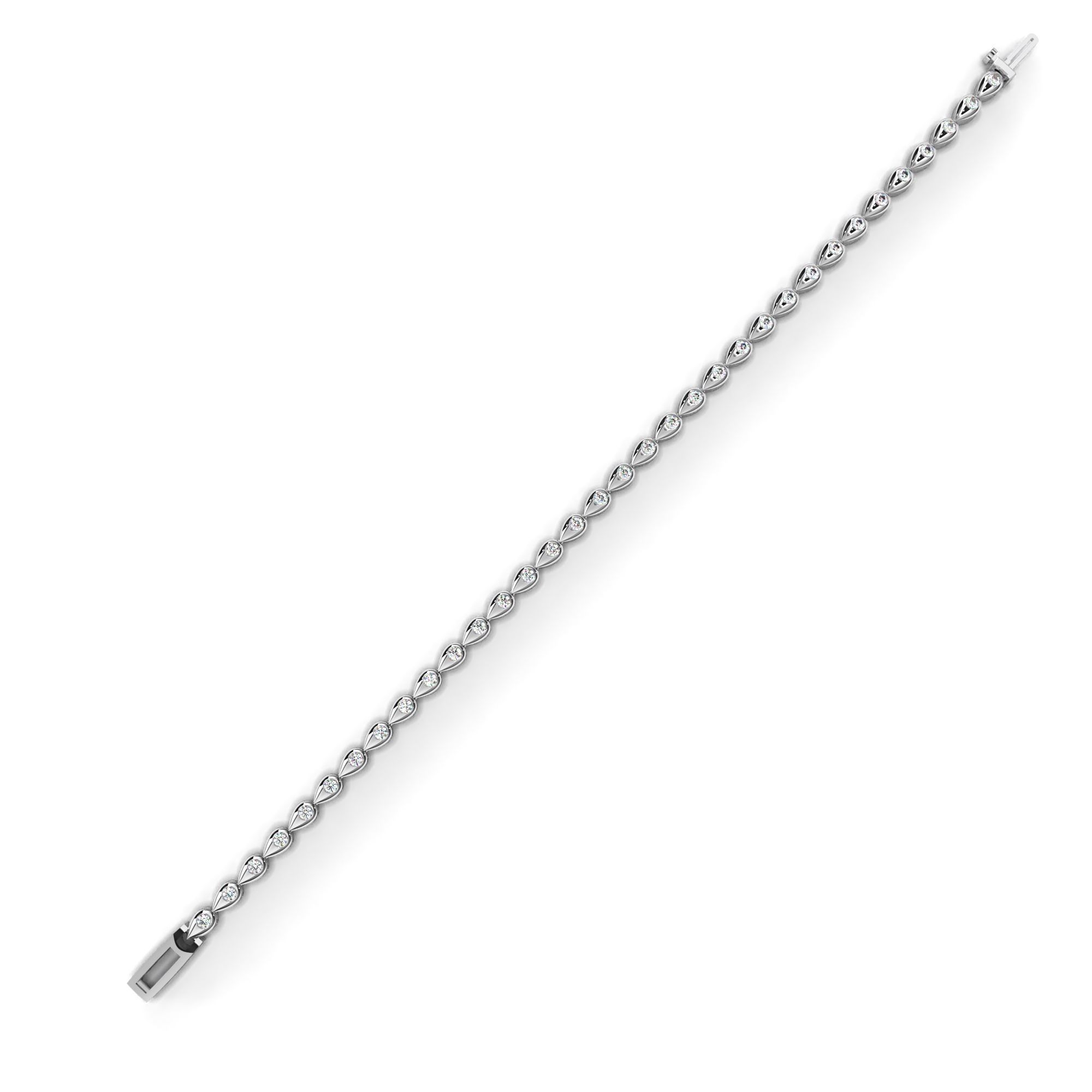 Diamond Tennis Bracelet animation renders 3dm stl details 3D print model_7