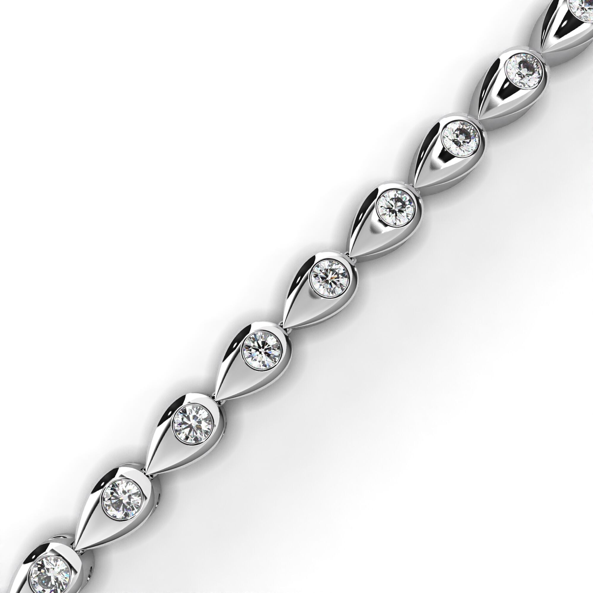 Diamond Tennis Bracelet animation renders 3dm stl details 3D print model_11