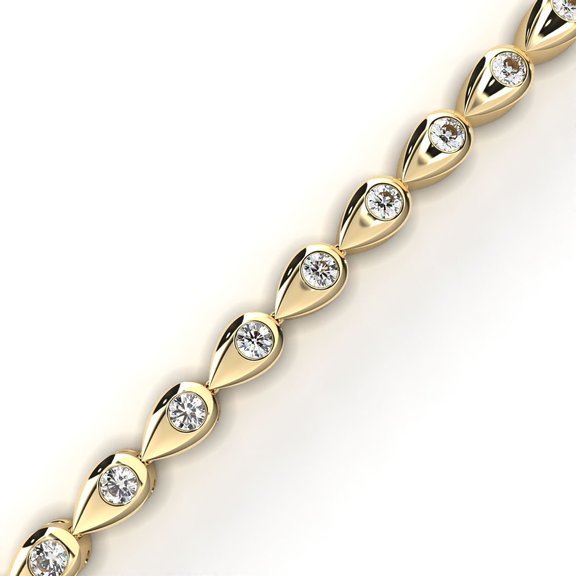 Diamond Tennis Bracelet animation renders 3dm stl details 3D print model_12