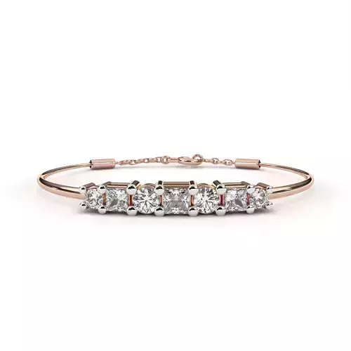 Solitaire Diamond Bracelet animation renders 3dm stl details