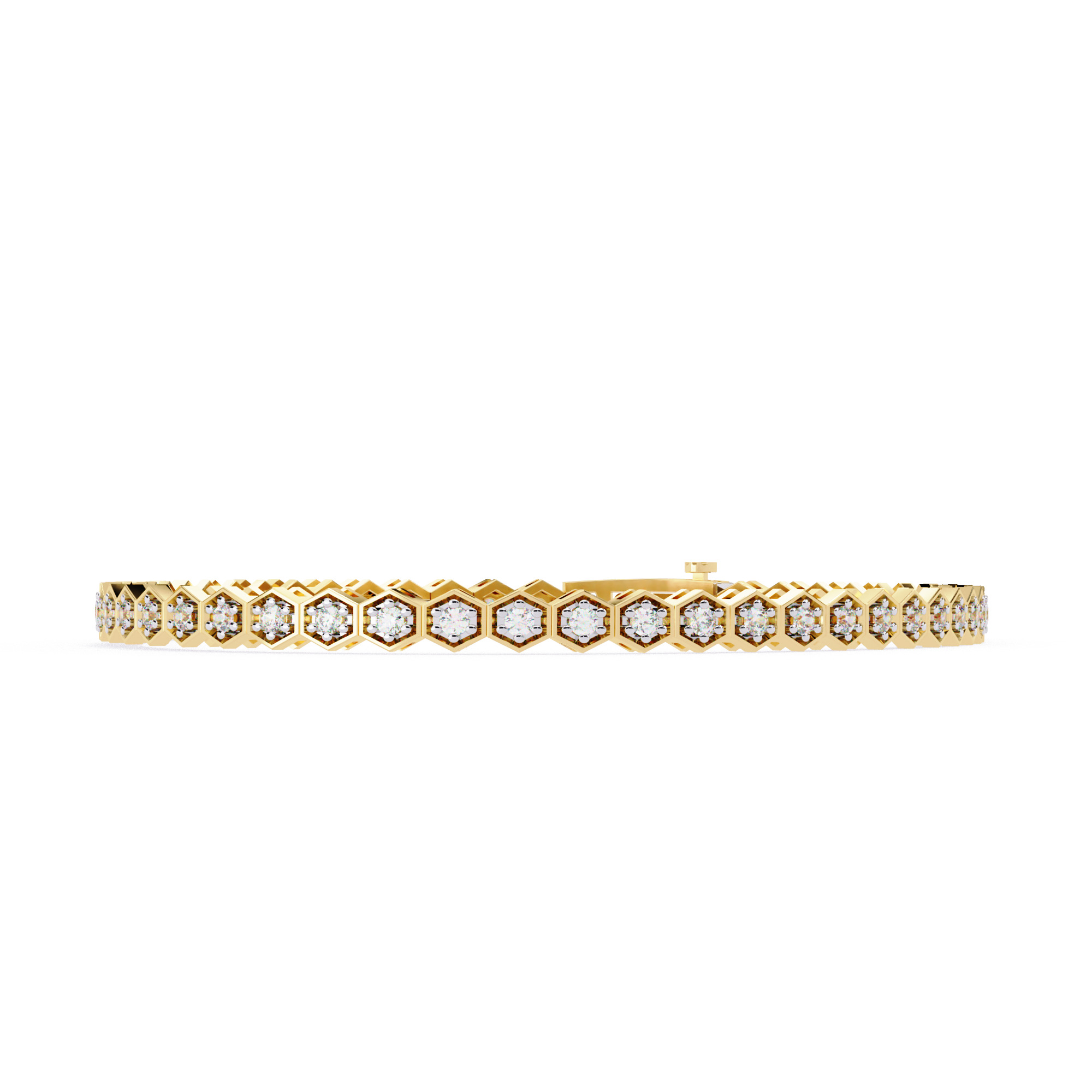 Diamond Tennis Bracelet animation renders 3dm stl details  3D print model_5