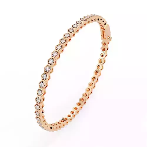Diamond Tennis Bracelet animation renders 3dm stl details  3D print model
