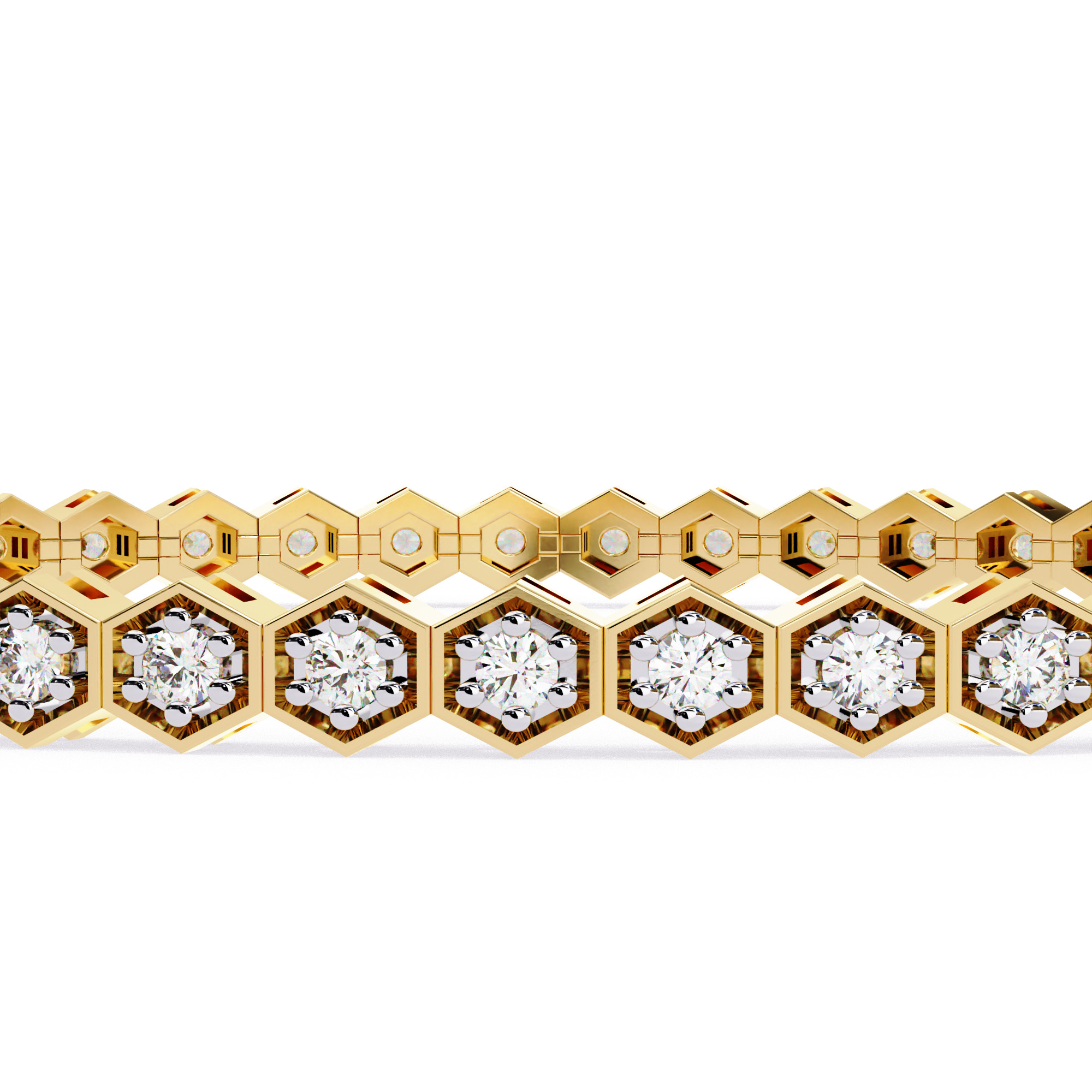 Diamond Tennis Bracelet animation renders 3dm stl details  3D print model_8