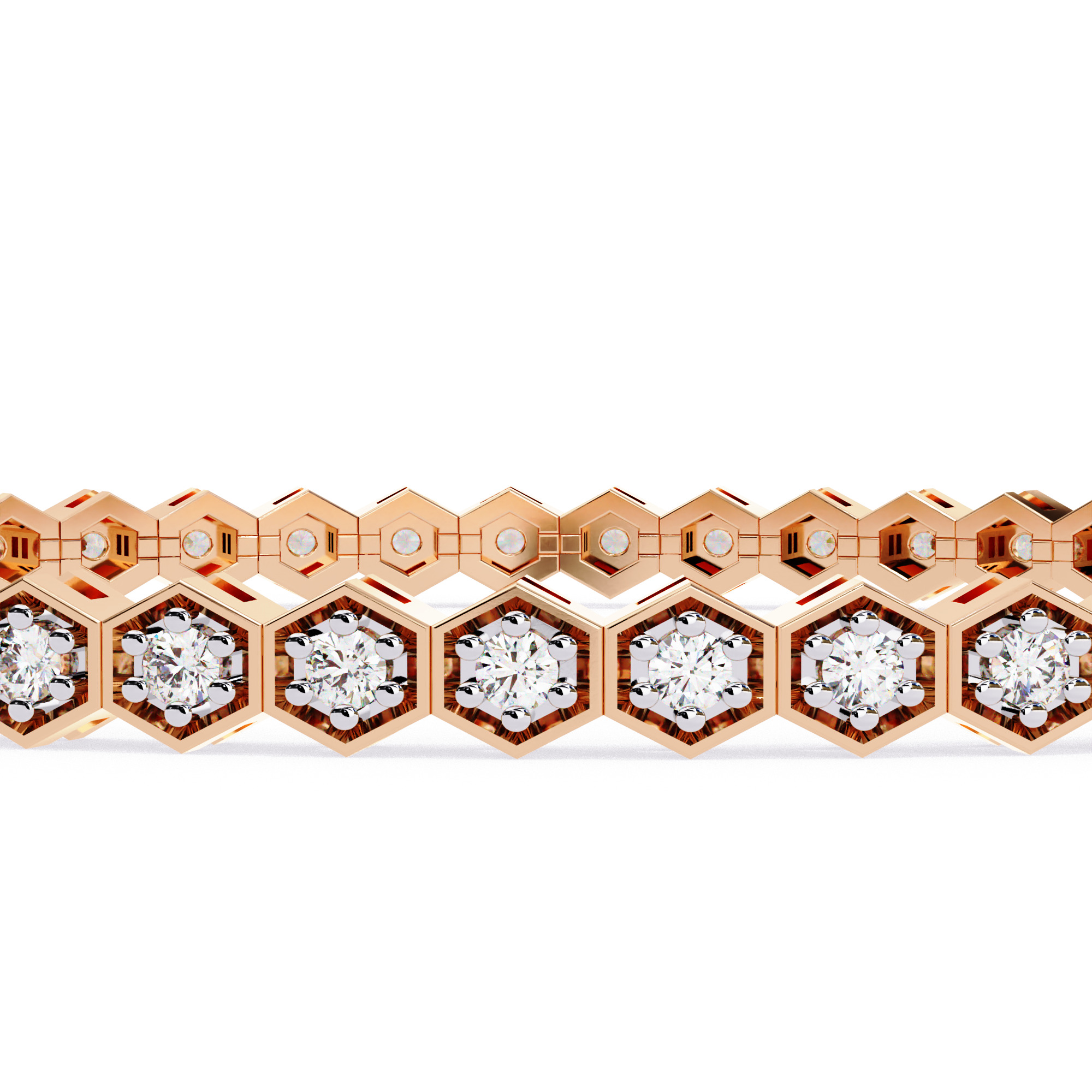 Diamond Tennis Bracelet animation renders 3dm stl details  3D print model_16