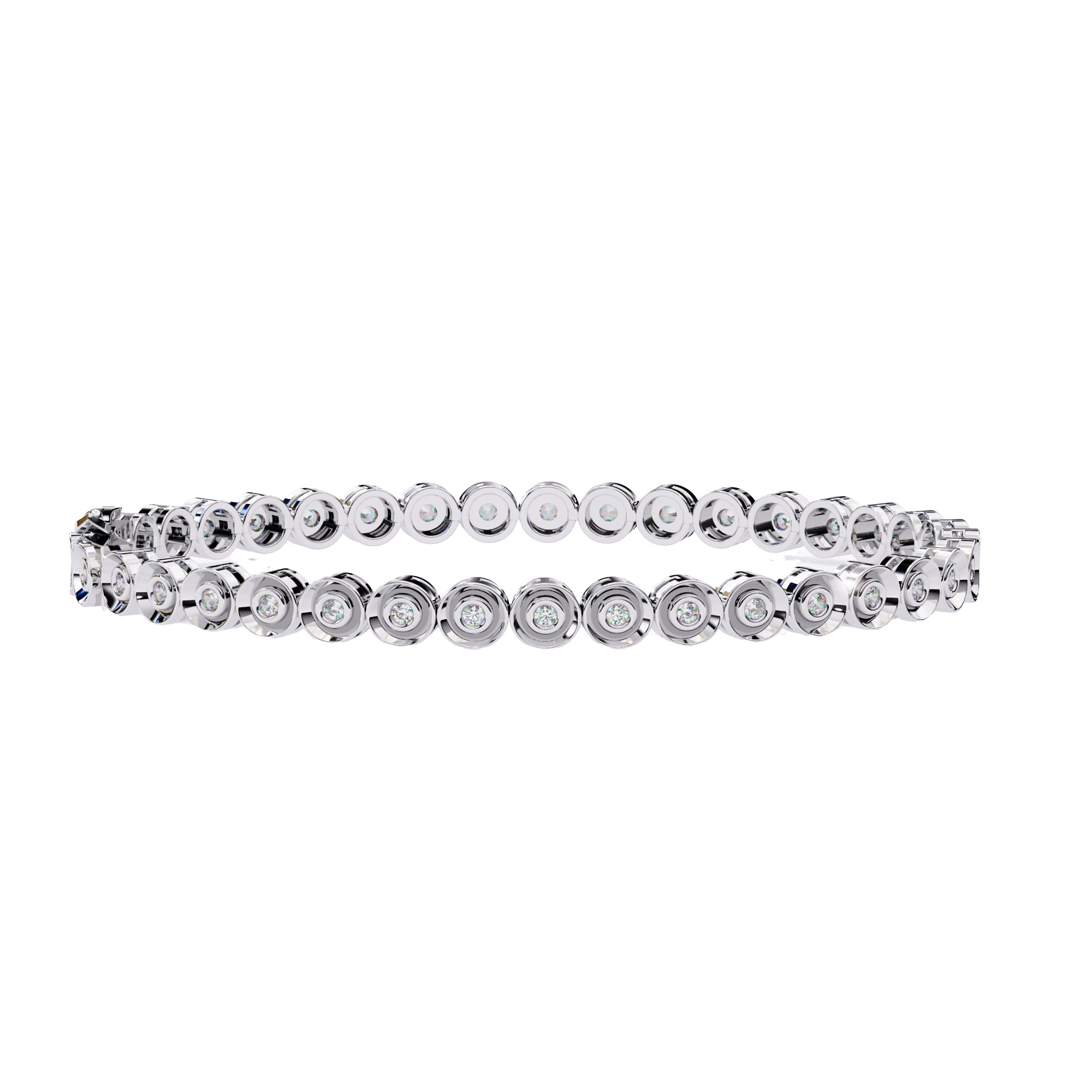 Diamond Tennis Bracelet animation renders 3dm stl details 3D print model_6