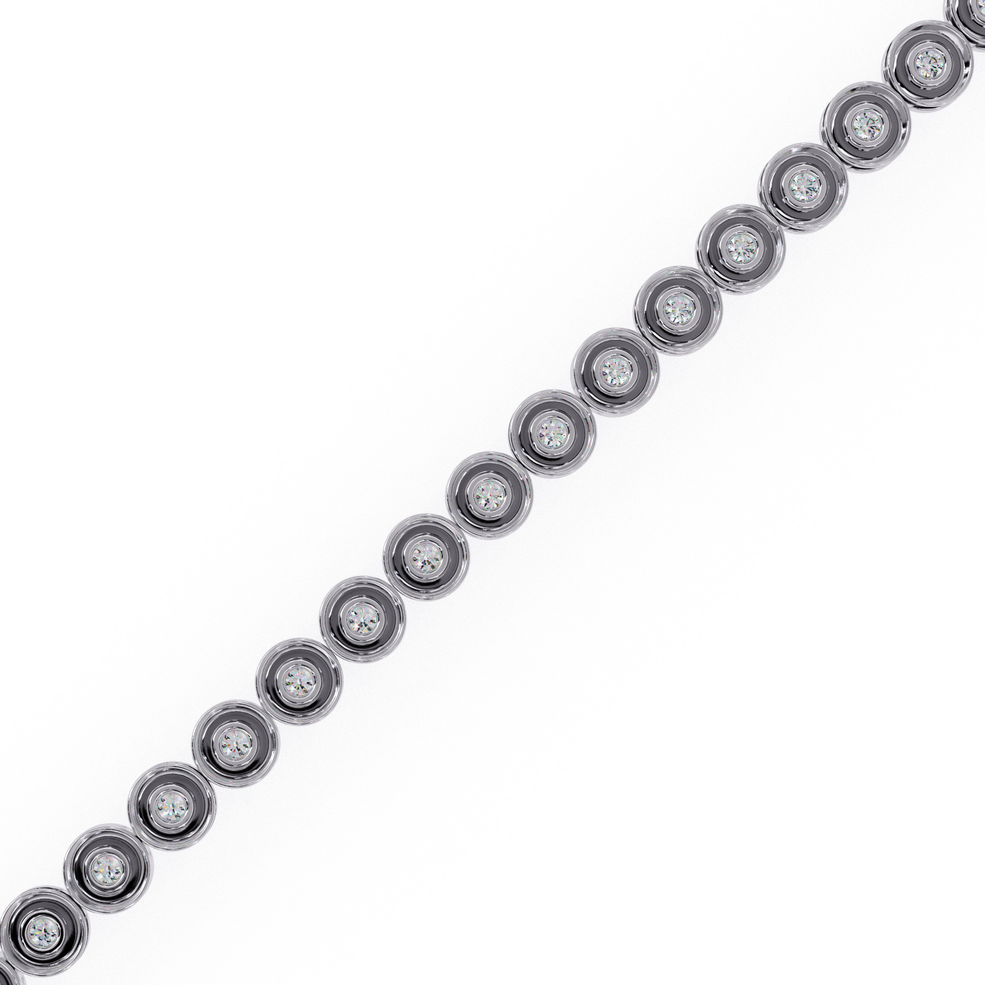 Diamond Tennis Bracelet animation renders 3dm stl details 3D print model_12