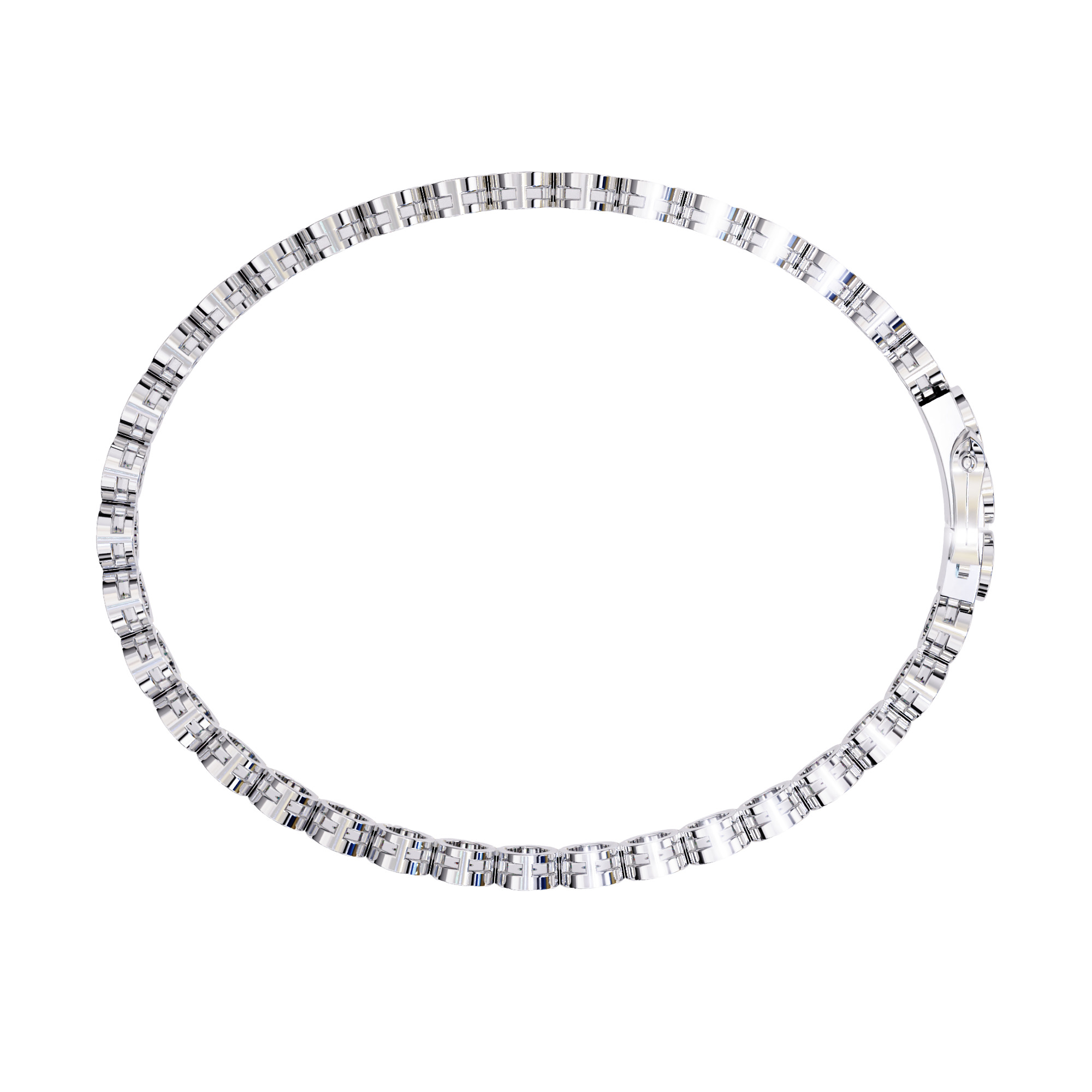 Diamond Tennis Bracelet animation renders 3dm stl details 3D print model_8