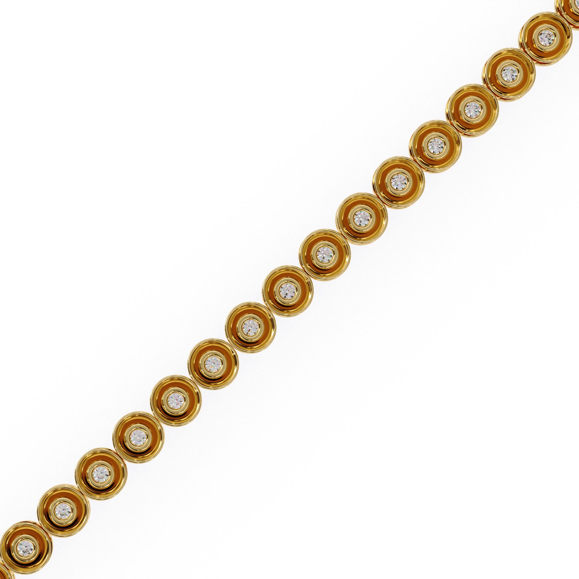 Diamond Tennis Bracelet animation renders 3dm stl details 3D print model_13