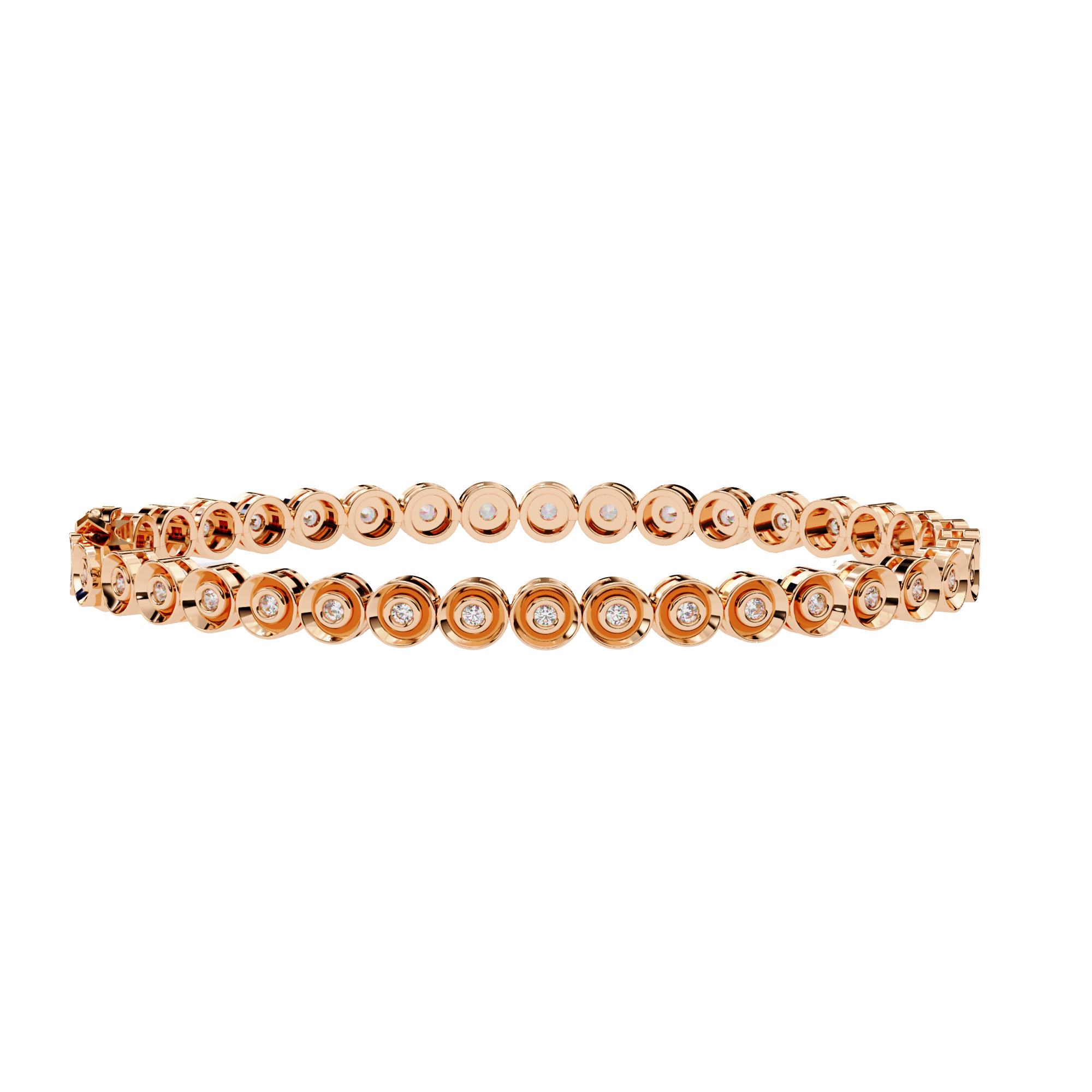 Diamond Tennis Bracelet animation renders 3dm stl details 3D print model_4