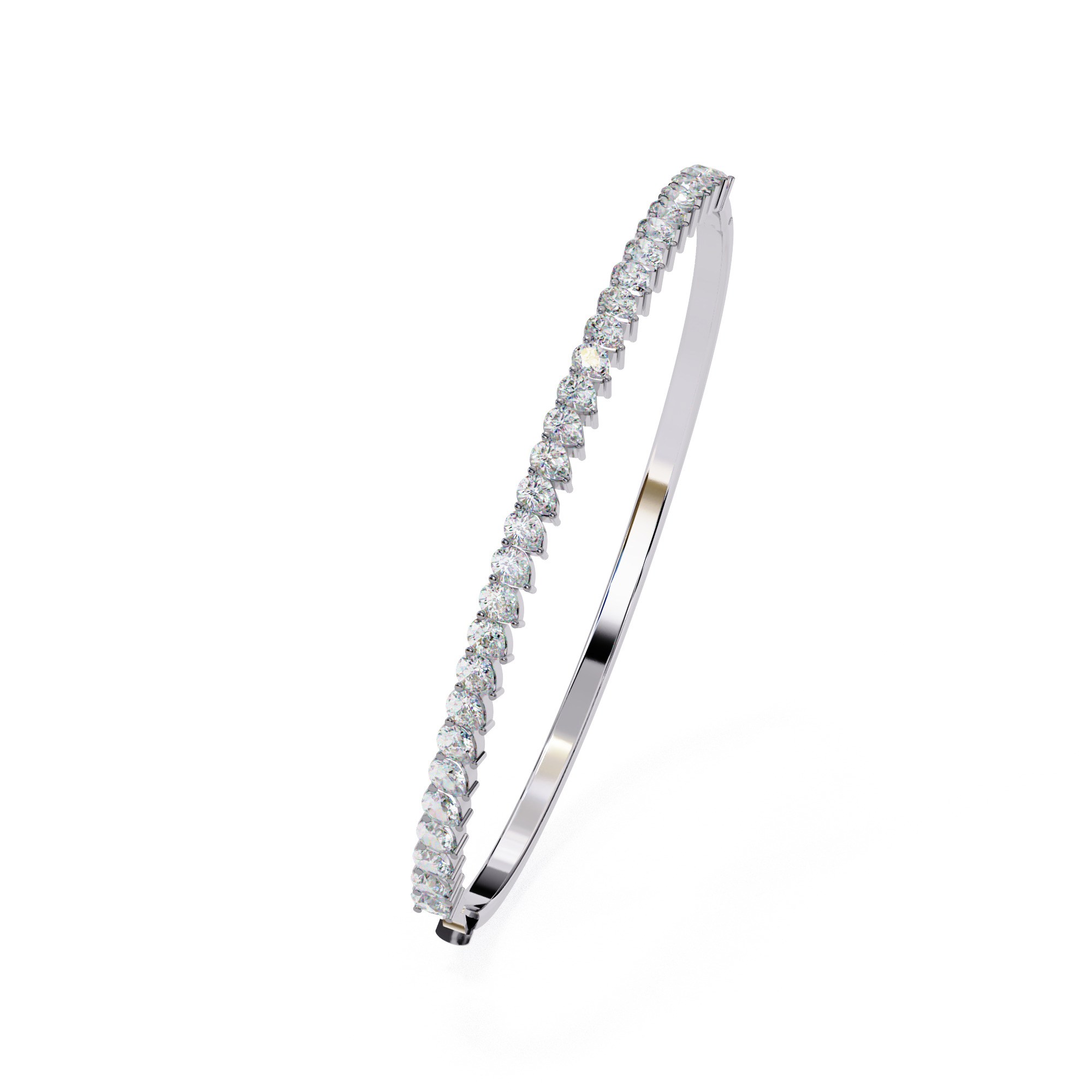 Diamond Tennis Bracelet animation renders 3dm stl details 3D print model_2