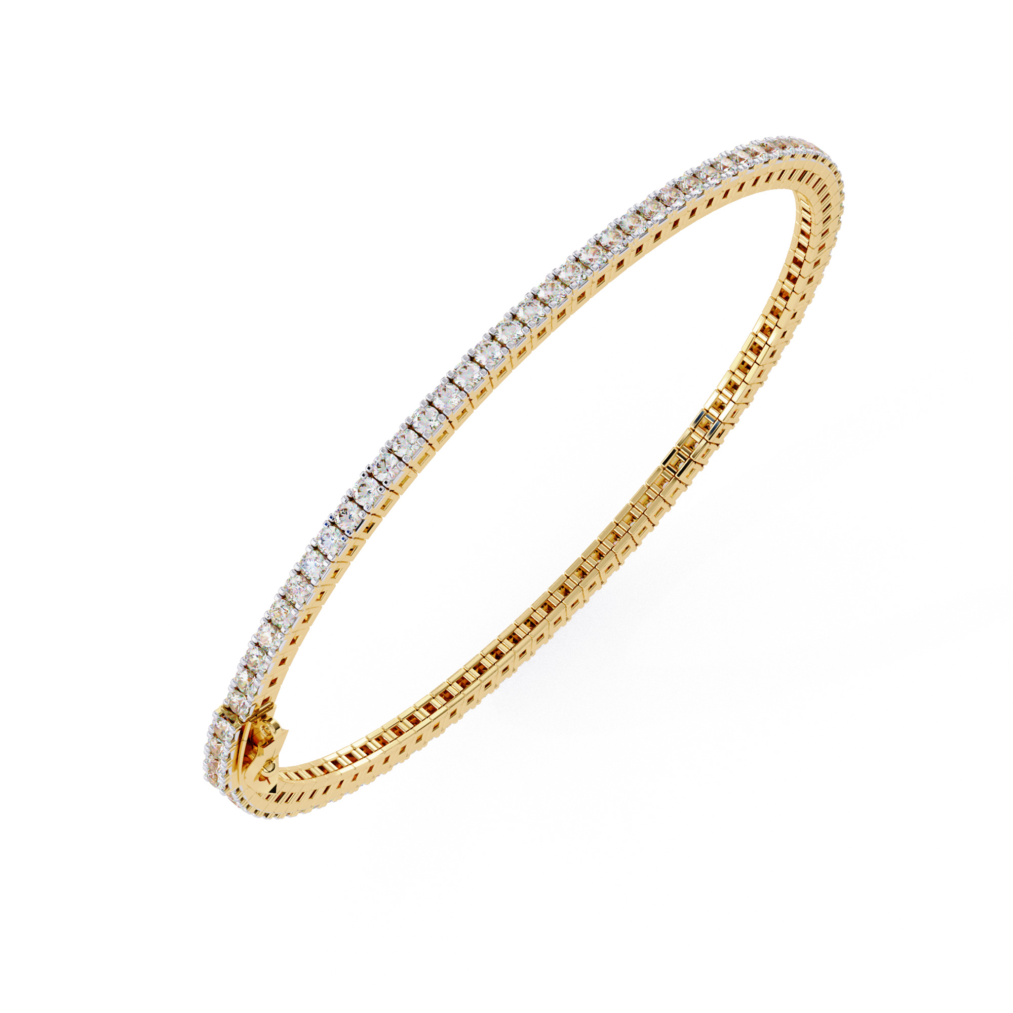 Diamond Tennis Bracelet animation renders 3dm stl details 3D print model_1