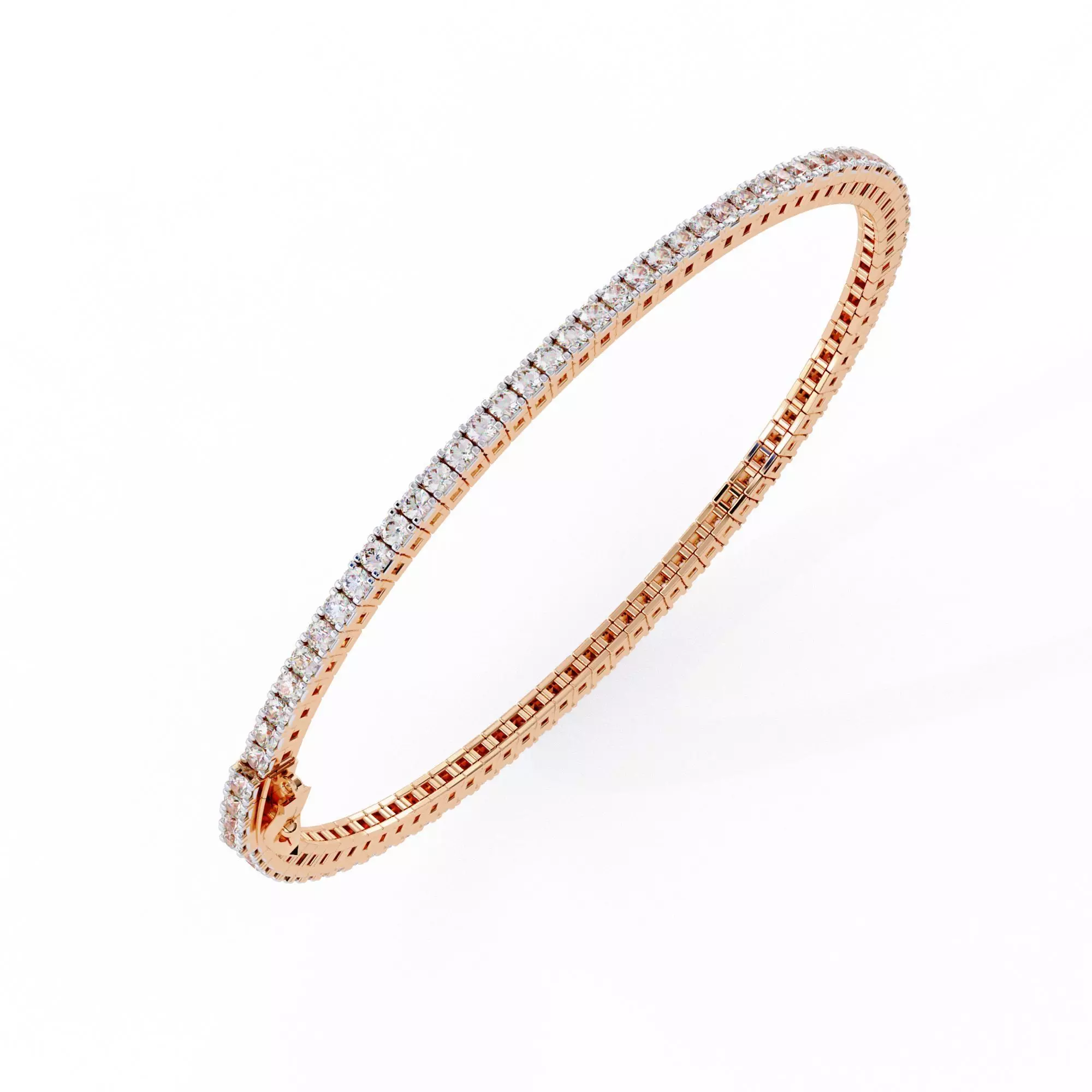 Diamond Tennis Bracelet animation renders 3dm stl details 3D print model_0
