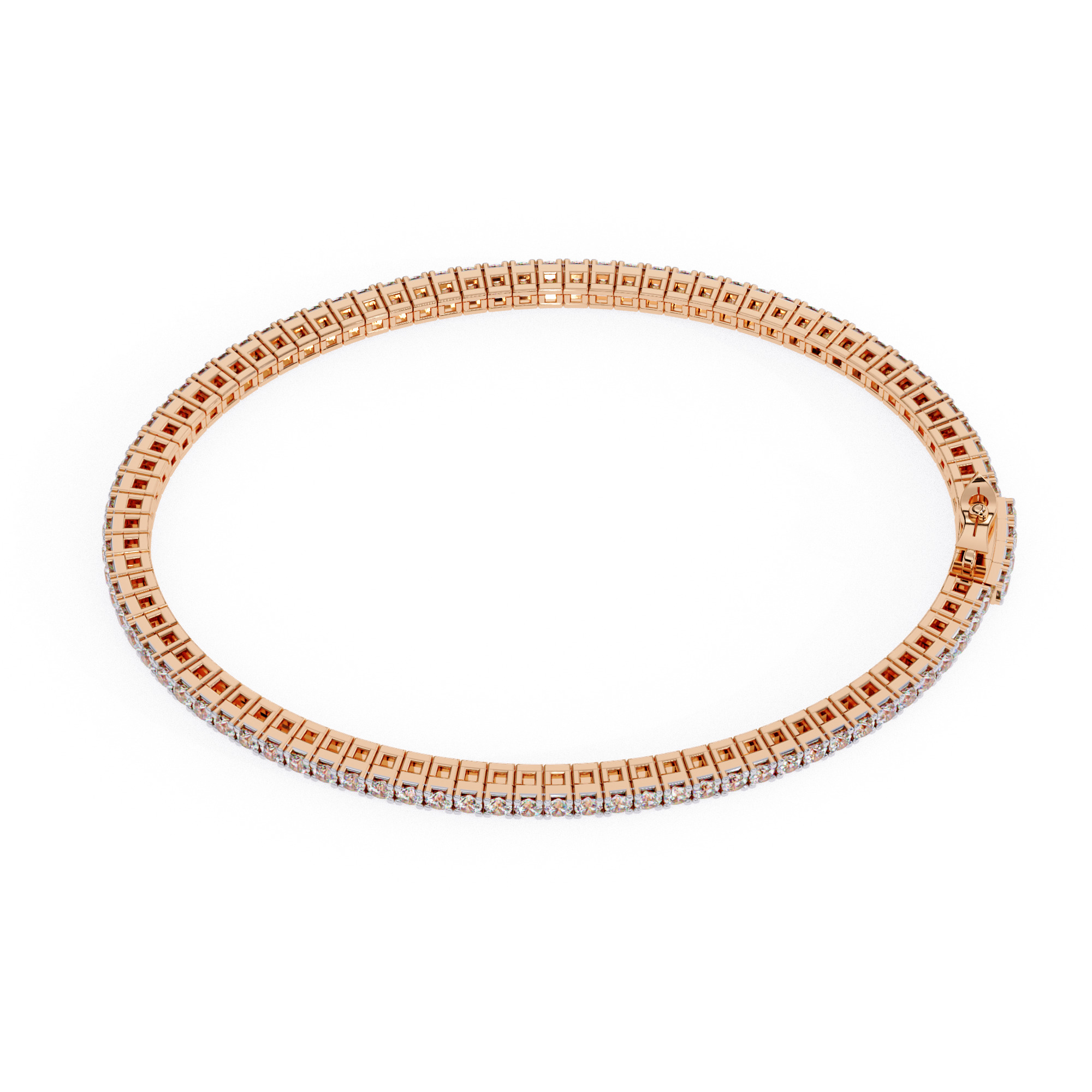 Diamond Tennis Bracelet animation renders 3dm stl details 3D print model_9