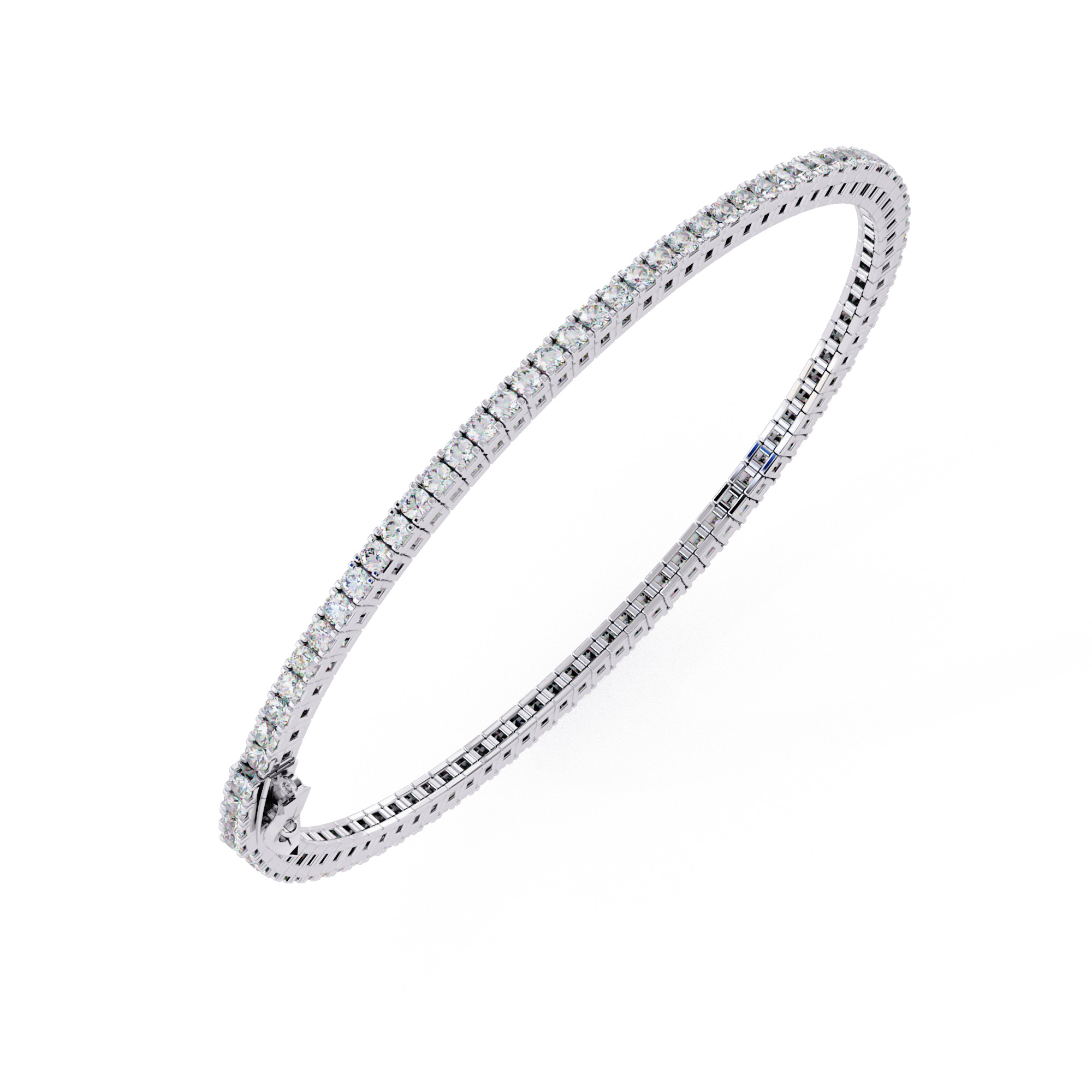 Diamond Tennis Bracelet animation renders 3dm stl details 3D print model_2