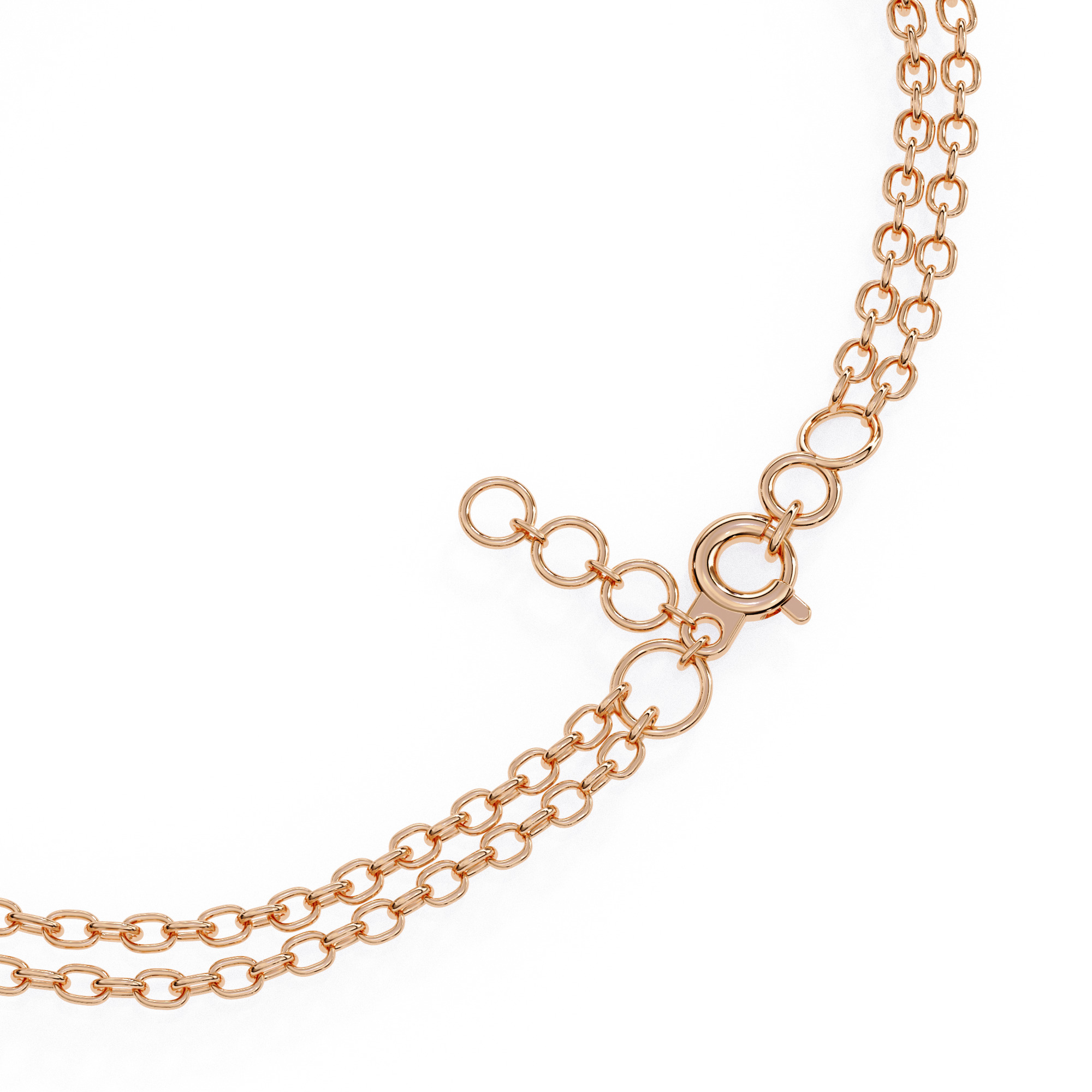 Cuban Monaco Chain Diamond Bracelet animation renders 3dm stl 3D print model_11