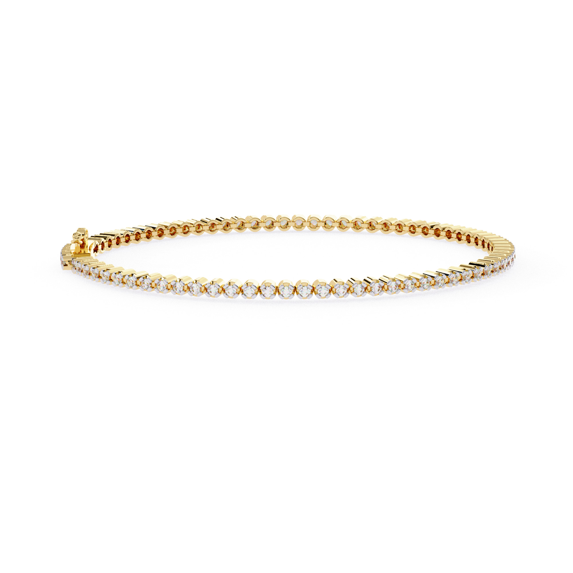 Diamond Tennis Bracelet animation renders 3dm stl details 3D print model_5