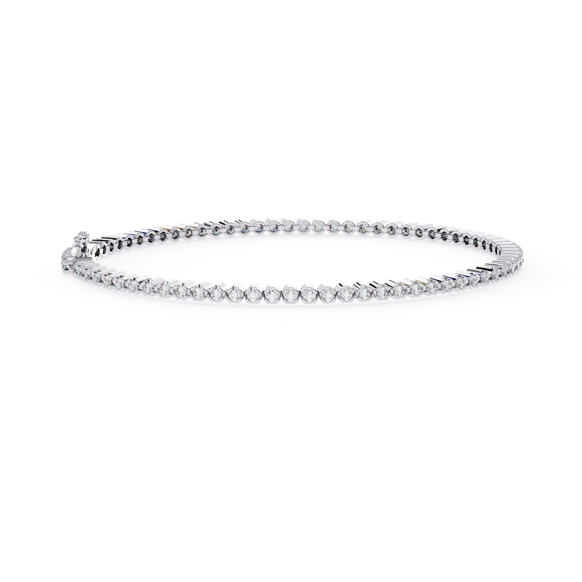 Diamond Tennis Bracelet animation renders 3dm stl details 3D print model_6
