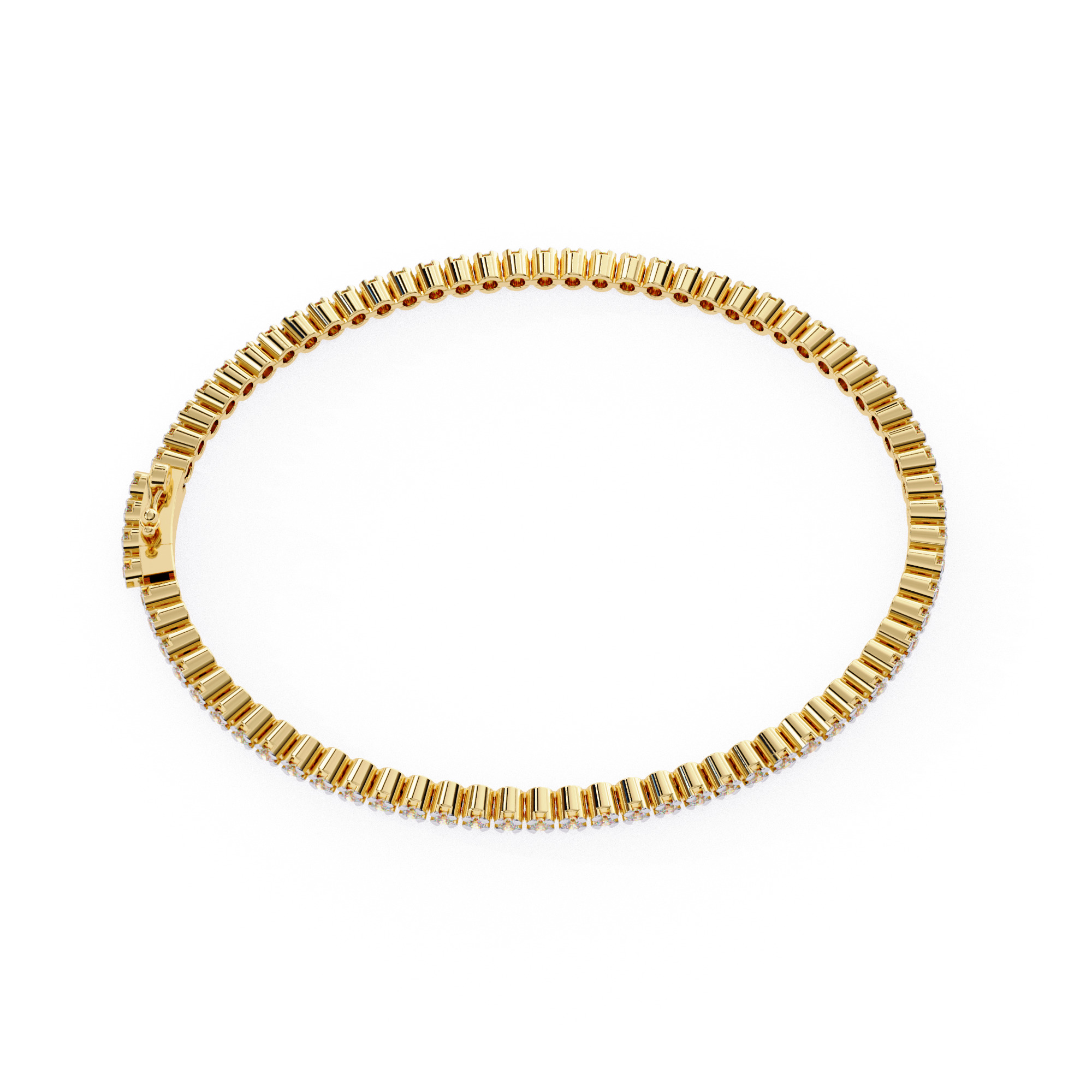 Diamond Tennis Bracelet animation renders 3dm stl details 3D print model_12
