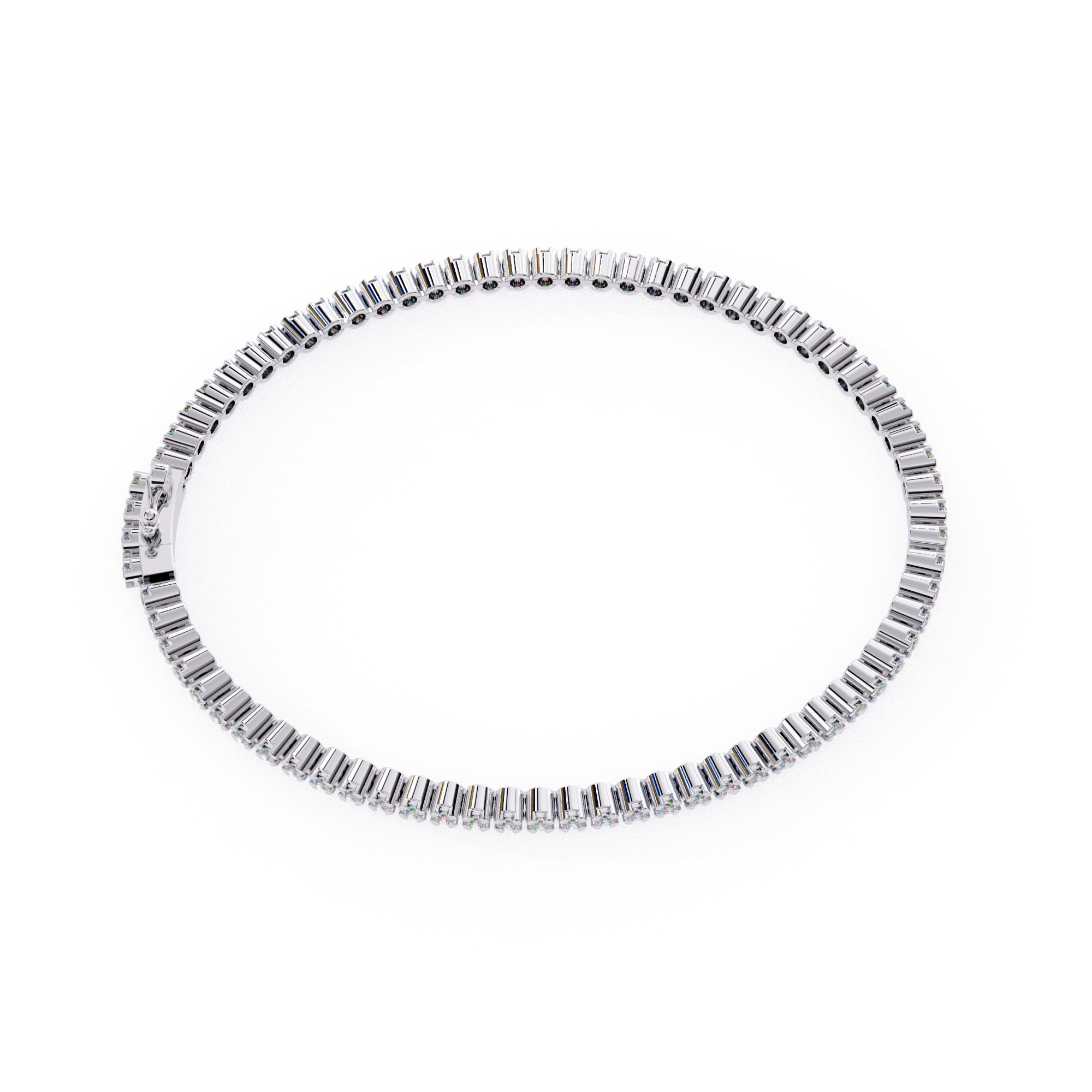 Diamond Tennis Bracelet animation renders 3dm stl details 3D print model_11