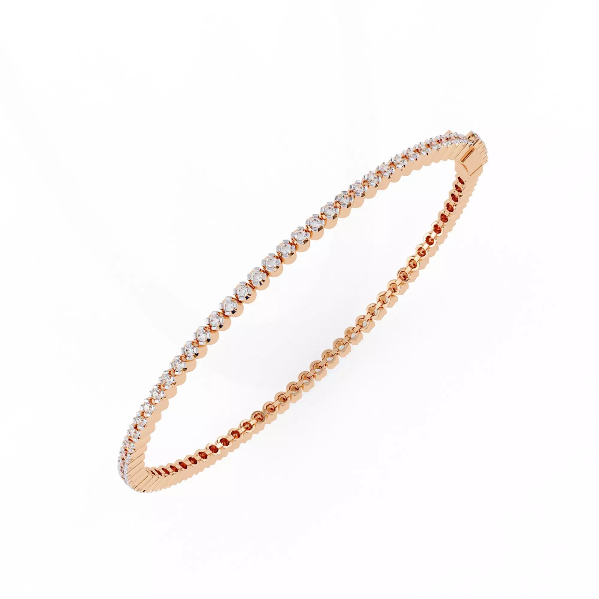 Diamond Tennis Bracelet animation renders 3dm stl details 3D print model_0