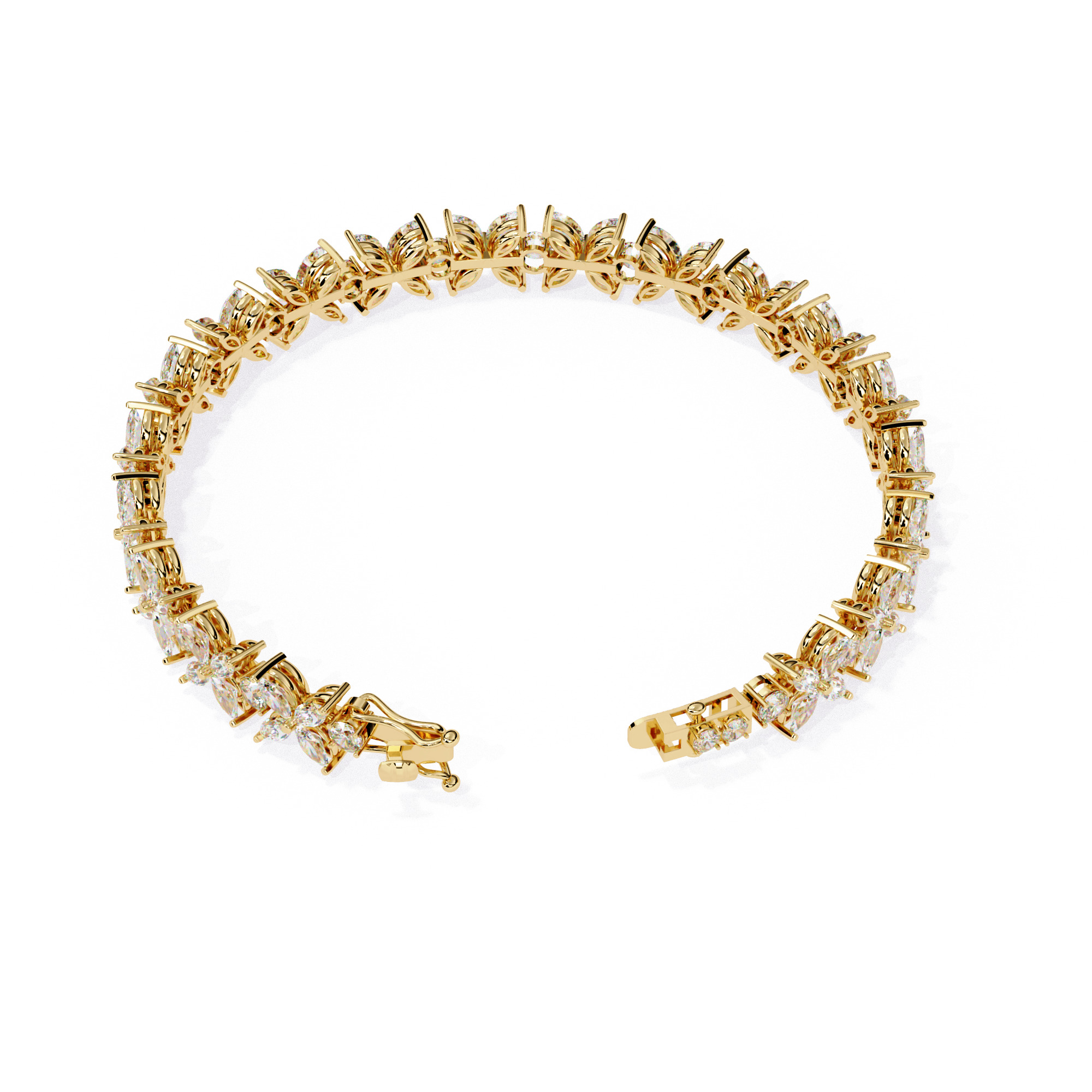 Diamond Bracelet animation renders 3dm stl details 3D print model_7