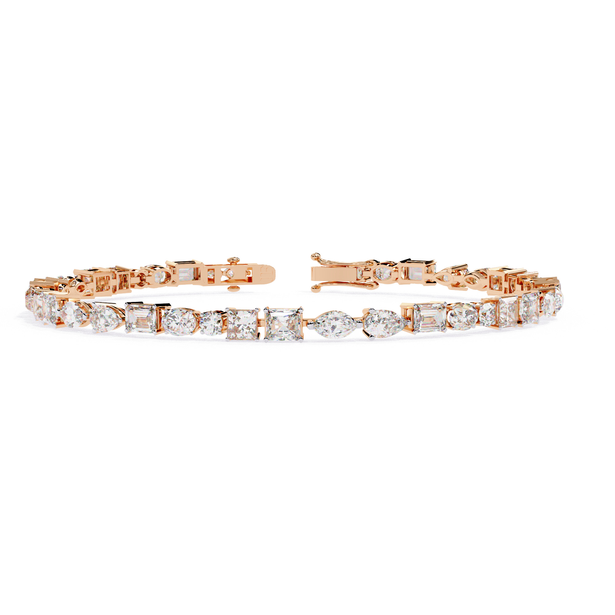 Diamond Tennis Bracelet animation renders 3dm stl details 3D print model_4