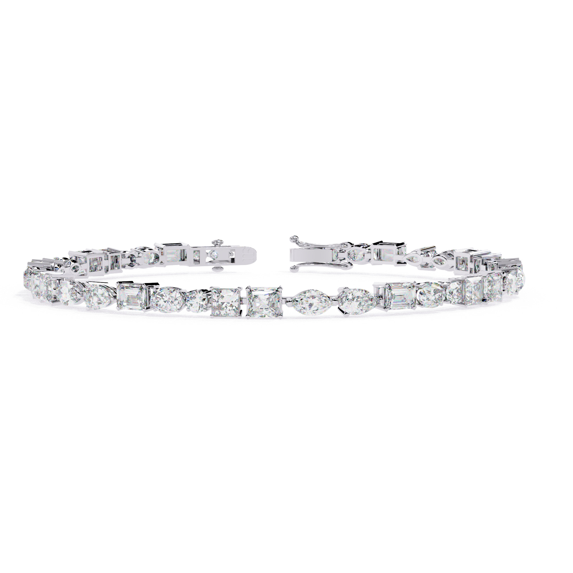Diamond Tennis Bracelet animation renders 3dm stl details 3D print model_6