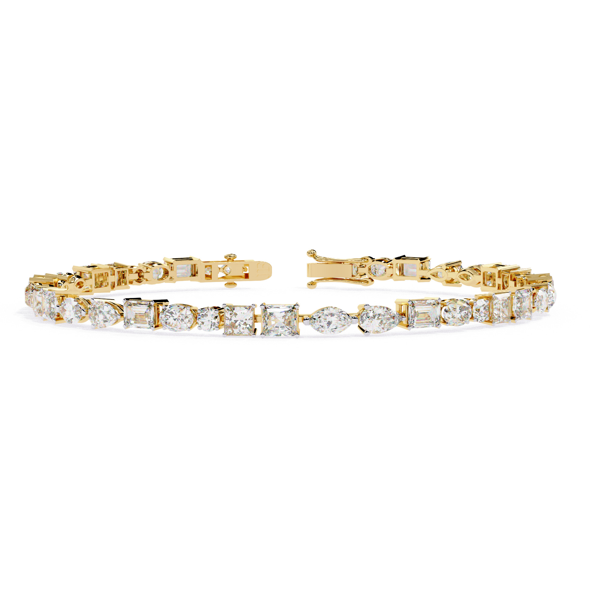 Diamond Tennis Bracelet animation renders 3dm stl details 3D print model_5