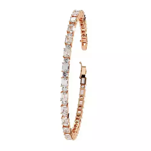 Diamond Tennis Bracelet animation renders 3dm stl details 3D print model