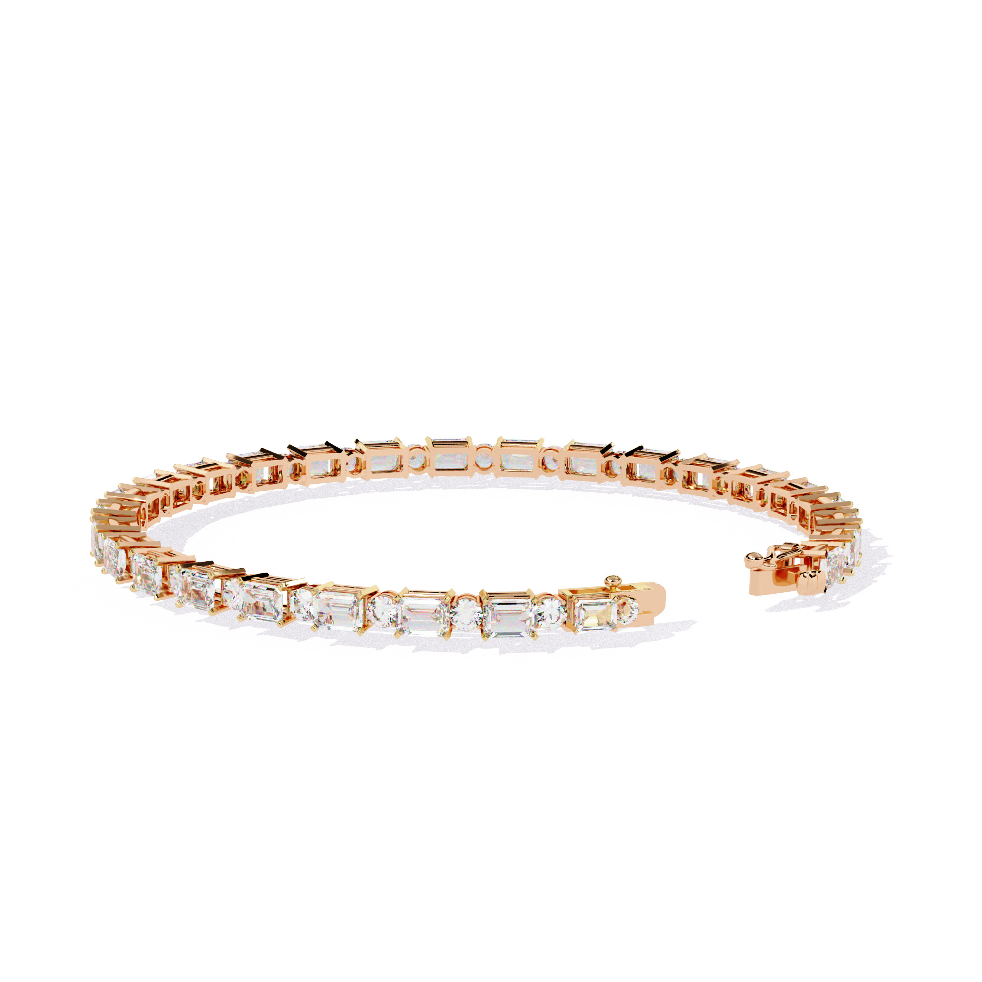 Diamond Tennis Bracelet animation renders 3dm stl details 3D print model_6