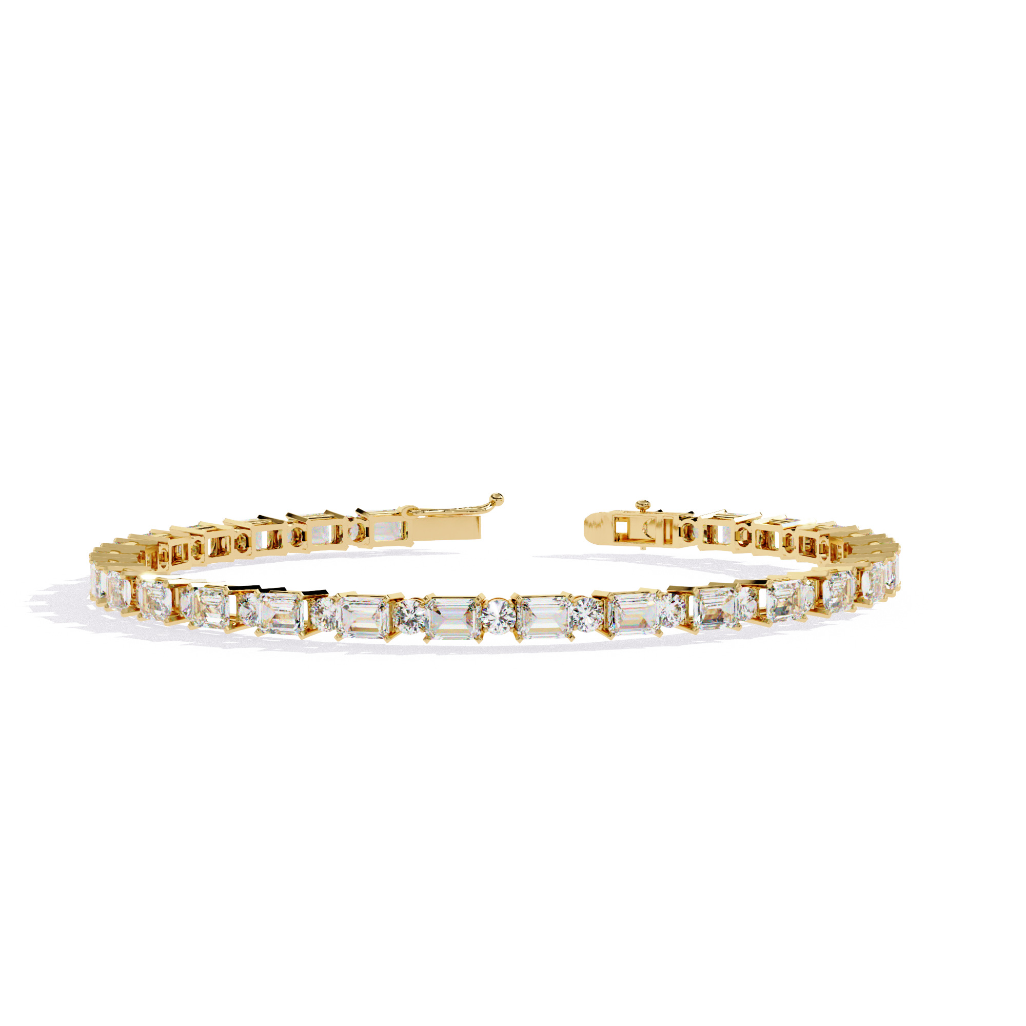 Diamond Tennis Bracelet animation renders 3dm stl details 3D print model_5