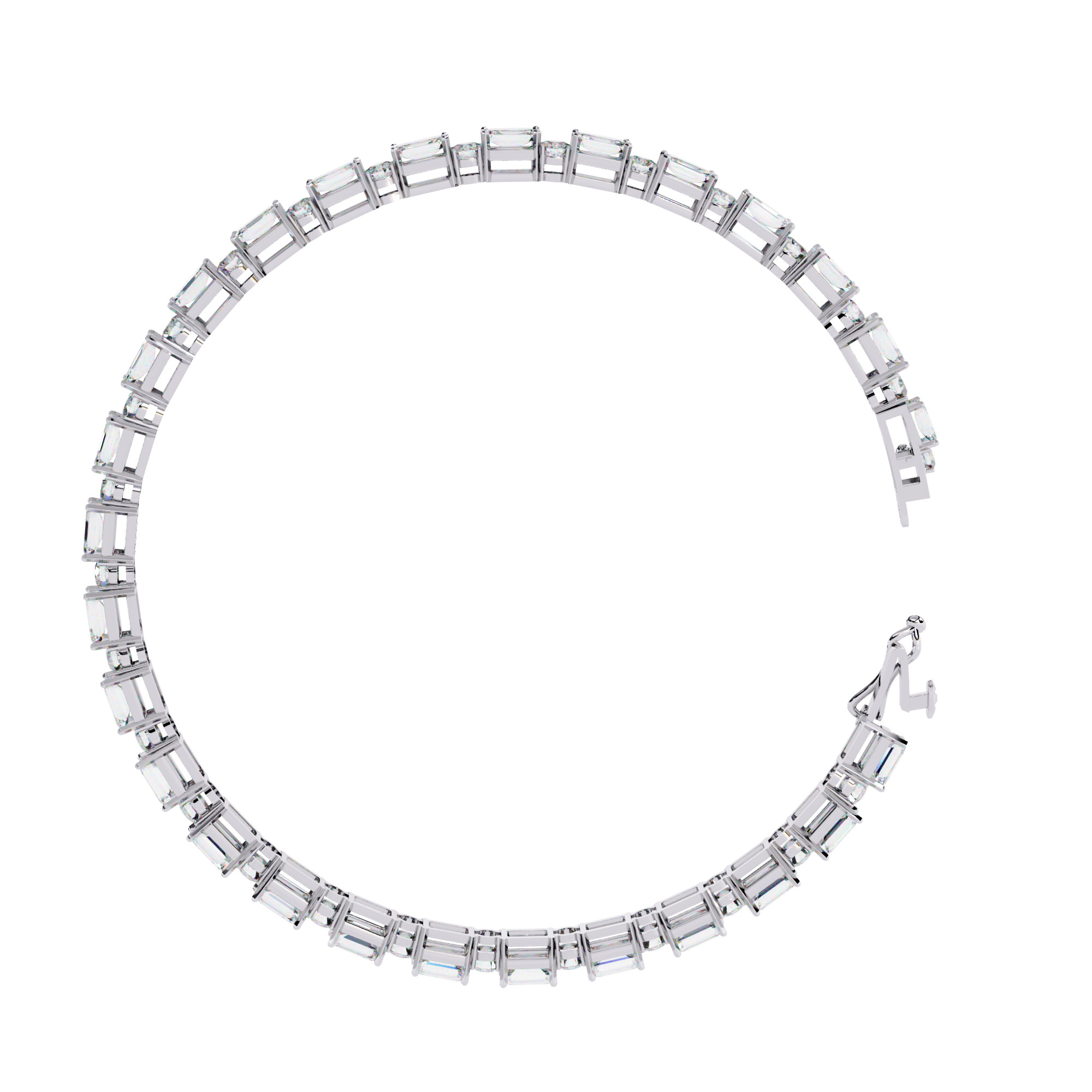 Diamond Tennis Bracelet animation renders 3dm stl details 3D print model_14