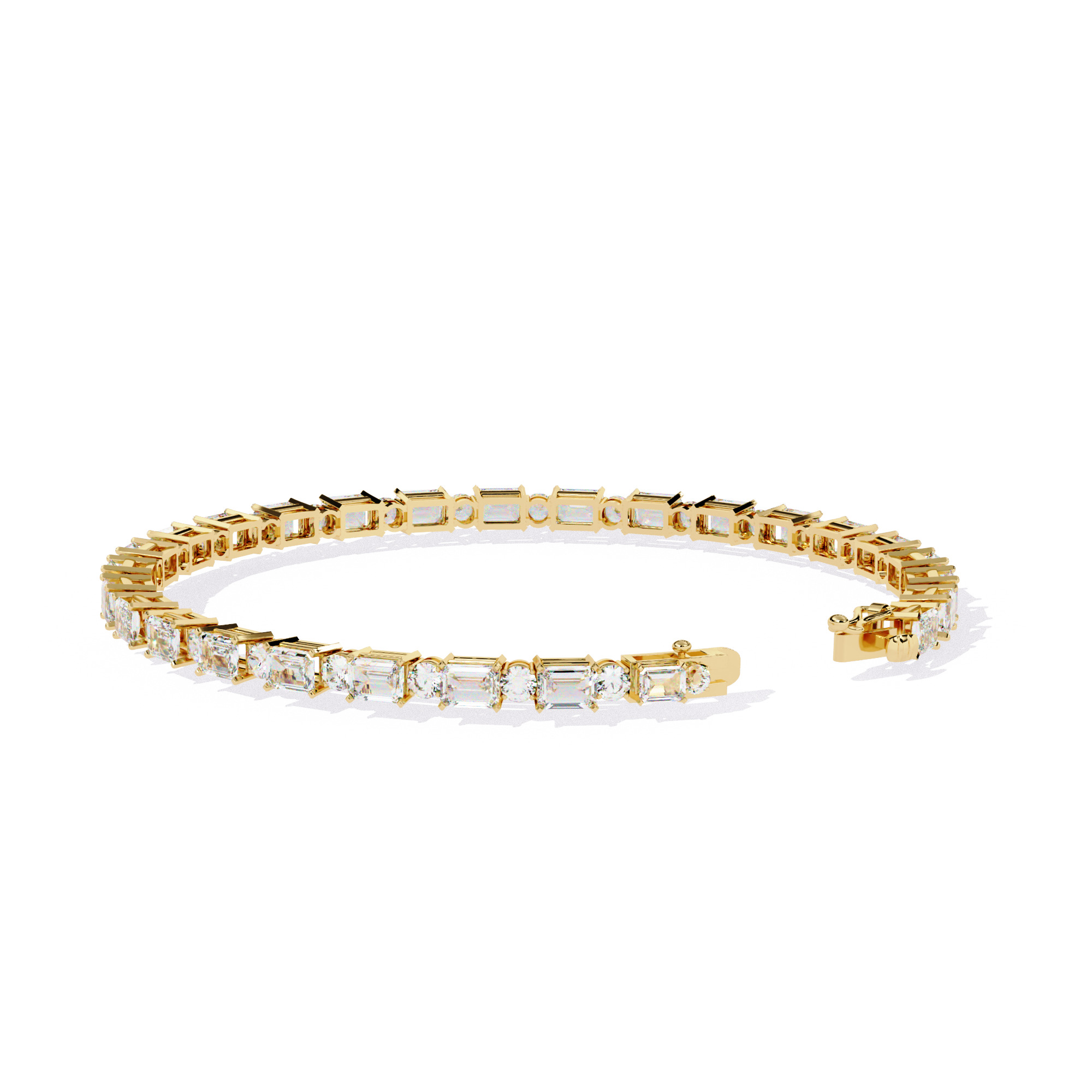 Diamond Tennis Bracelet animation renders 3dm stl details 3D print model_7