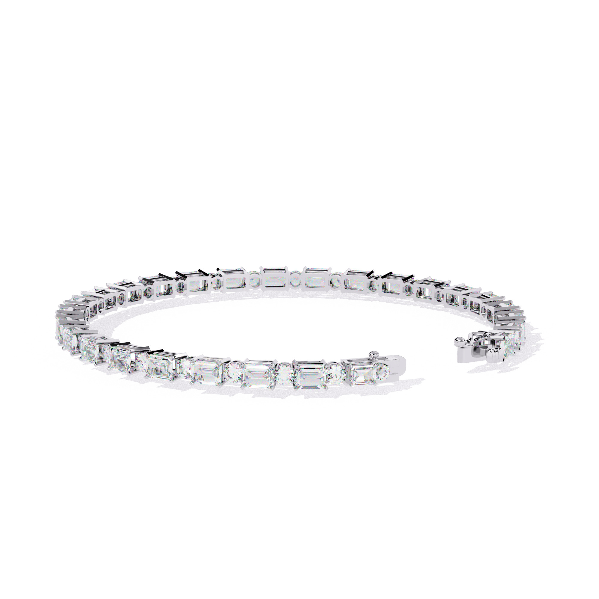 Diamond Tennis Bracelet animation renders 3dm stl details 3D print model_8