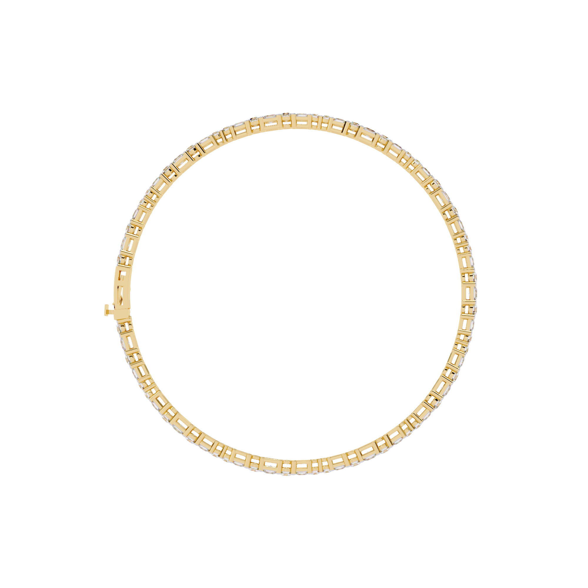 Diamond Tennis  Bracelet animation renders 3dm stl details 3D print model_12