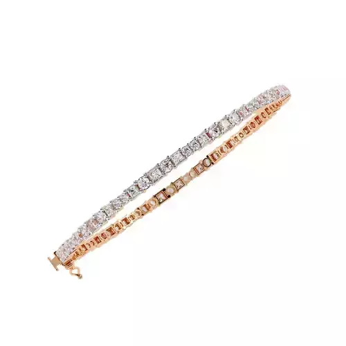 Diamond Tennis  Bracelet animation renders 3dm stl details 3D print model